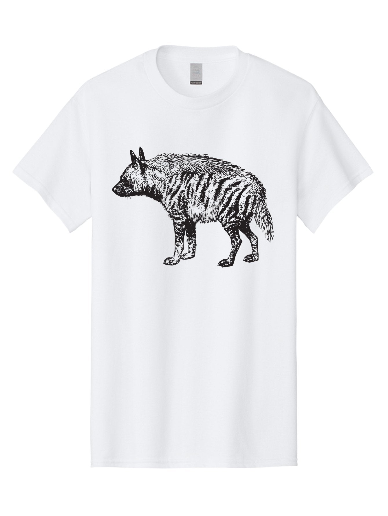 Thylacine Men'S Graphic Tee, 100% Cotton, Comfortable Casual Summer Wear, Machine Washable, Tasmanian Tiger, Extinct Animal, Wildlife Illustration, Striped Pattern, Marsupial, Wild Dog, Vintage Art, Black And Green, Historical Species Aad961 11