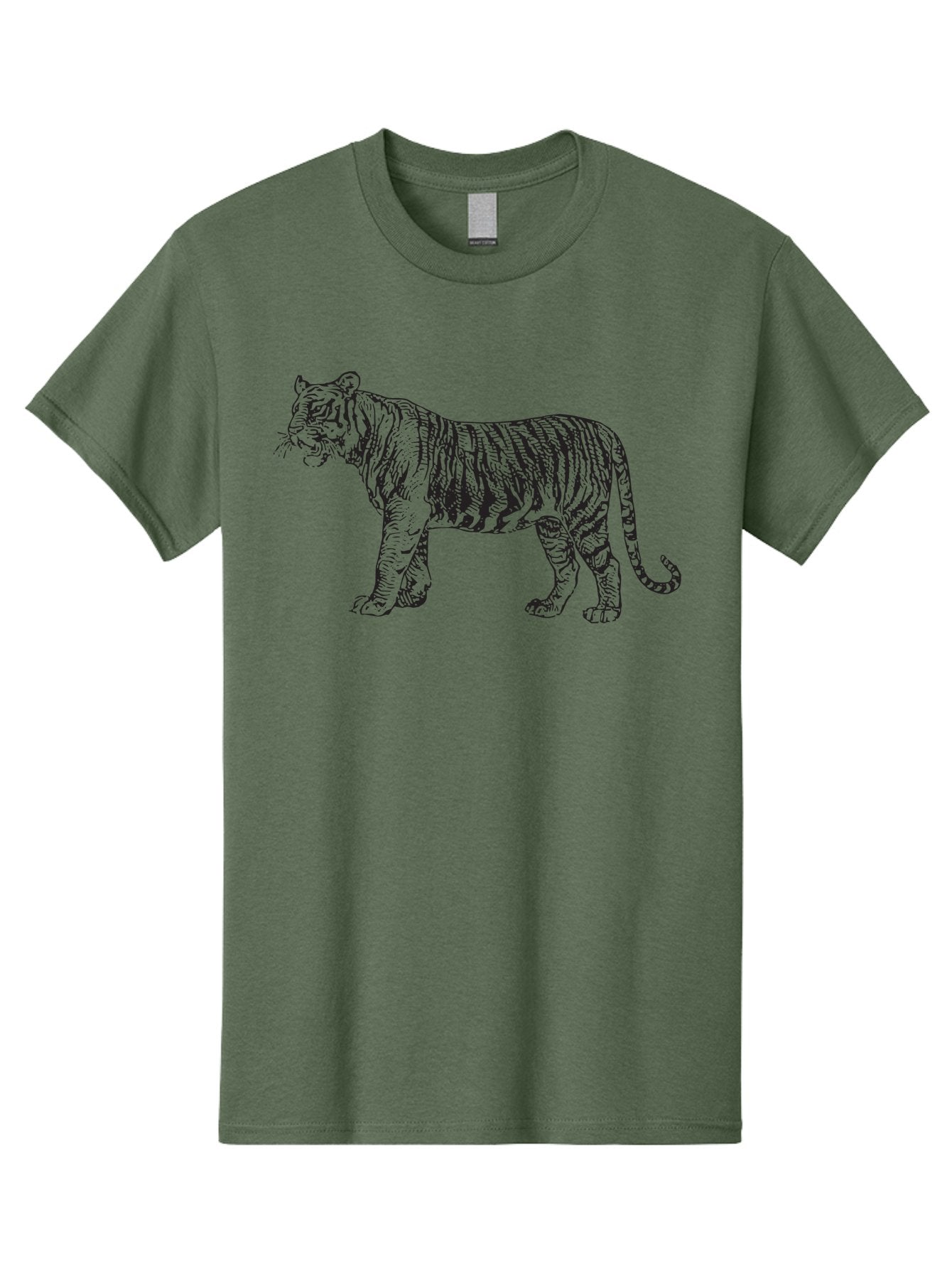 Tiger Men'S Graphic Tee, 100% Cotton, Comfortable Casual Summer Wear, Machine Washable, Tiger, Wild Cat, Animal, Tiger Stripes, Black Stripes, Wildlife, Endangered Species, Majestic Animal, Powerful Creature, Big Cat Aad962 8