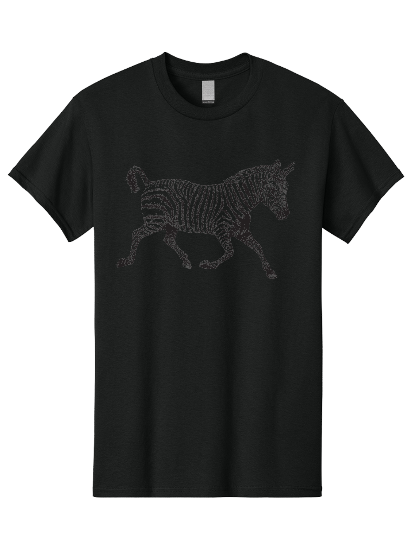 Zebra-Illustration Men'S Graphic Tee, 100% Cotton, Comfortable Casual Summer Wear, Machine Washable, Black And White Zebra, Wildlife Animal, Safari Theme, Black Stripes, Equine Mammal, Wild Horse, African Wildlife, Animal Illustration, Aad970 15
