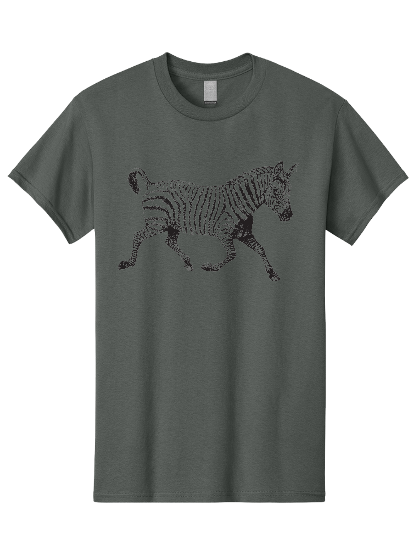Zebra-Illustration Men'S Graphic Tee, 100% Cotton, Comfortable Casual Summer Wear, Machine Washable, Black And White Zebra, Wildlife Animal, Safari Theme, Black Stripes, Equine Mammal, Wild Horse, African Wildlife, Animal Illustration, Aad970 19