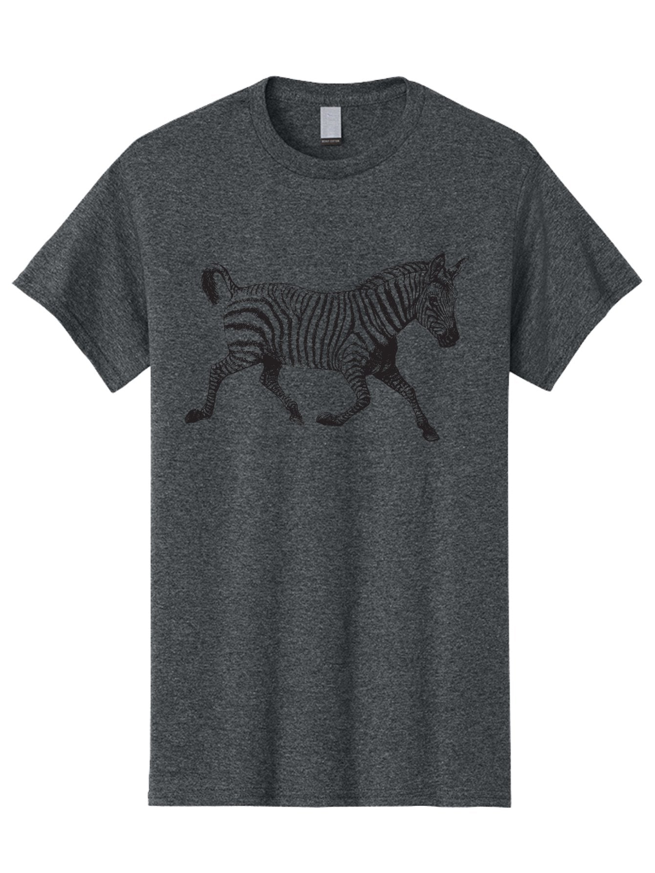 Zebra-Illustration Men'S Graphic Tee, 100% Cotton, Comfortable Casual Summer Wear, Machine Washable, Black And White Zebra, Wildlife Animal, Safari Theme, Black Stripes, Equine Mammal, Wild Horse, African Wildlife, Animal Illustration, Aad970 7
