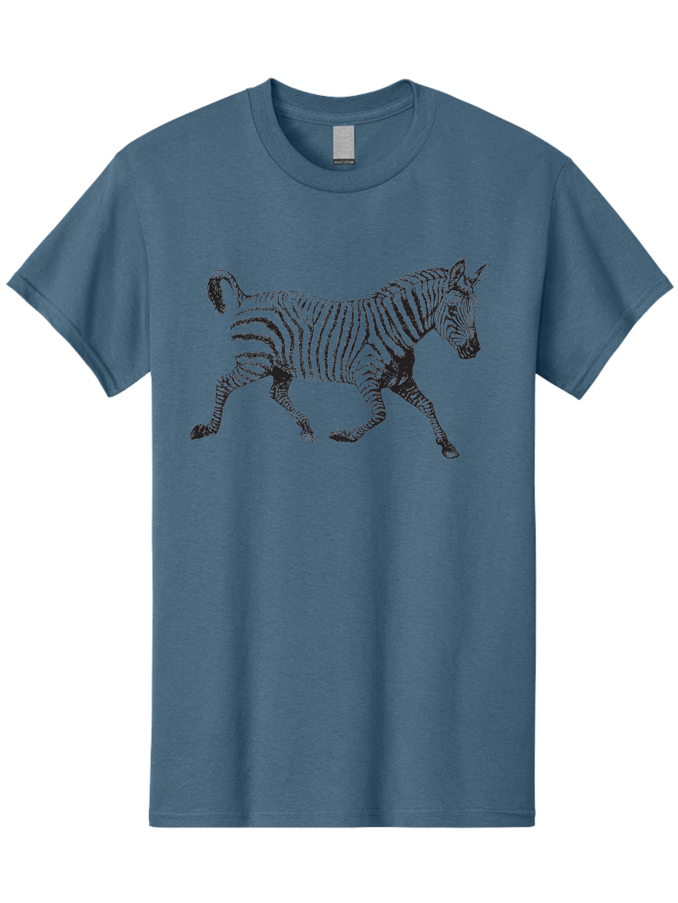 Zebra-Illustration Men'S Graphic Tee, 100% Cotton, Comfortable Casual Summer Wear, Machine Washable, Black And White Zebra, Wildlife Animal, Safari Theme, Black Stripes, Equine Mammal, Wild Horse, African Wildlife, Animal Illustration, Aad970 29
