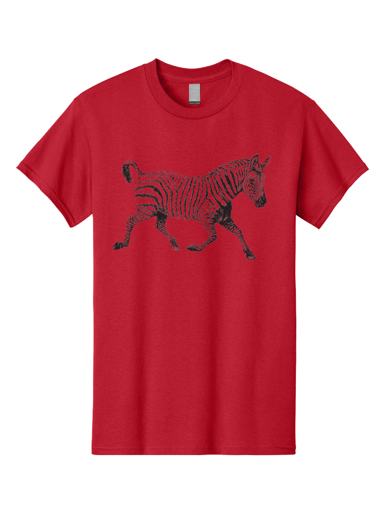 Zebra-Illustration Men'S Graphic Tee, 100% Cotton, Comfortable Casual Summer Wear, Machine Washable, Black And White Zebra, Wildlife Animal, Safari Theme, Black Stripes, Equine Mammal, Wild Horse, African Wildlife, Animal Illustration, Aad970 17