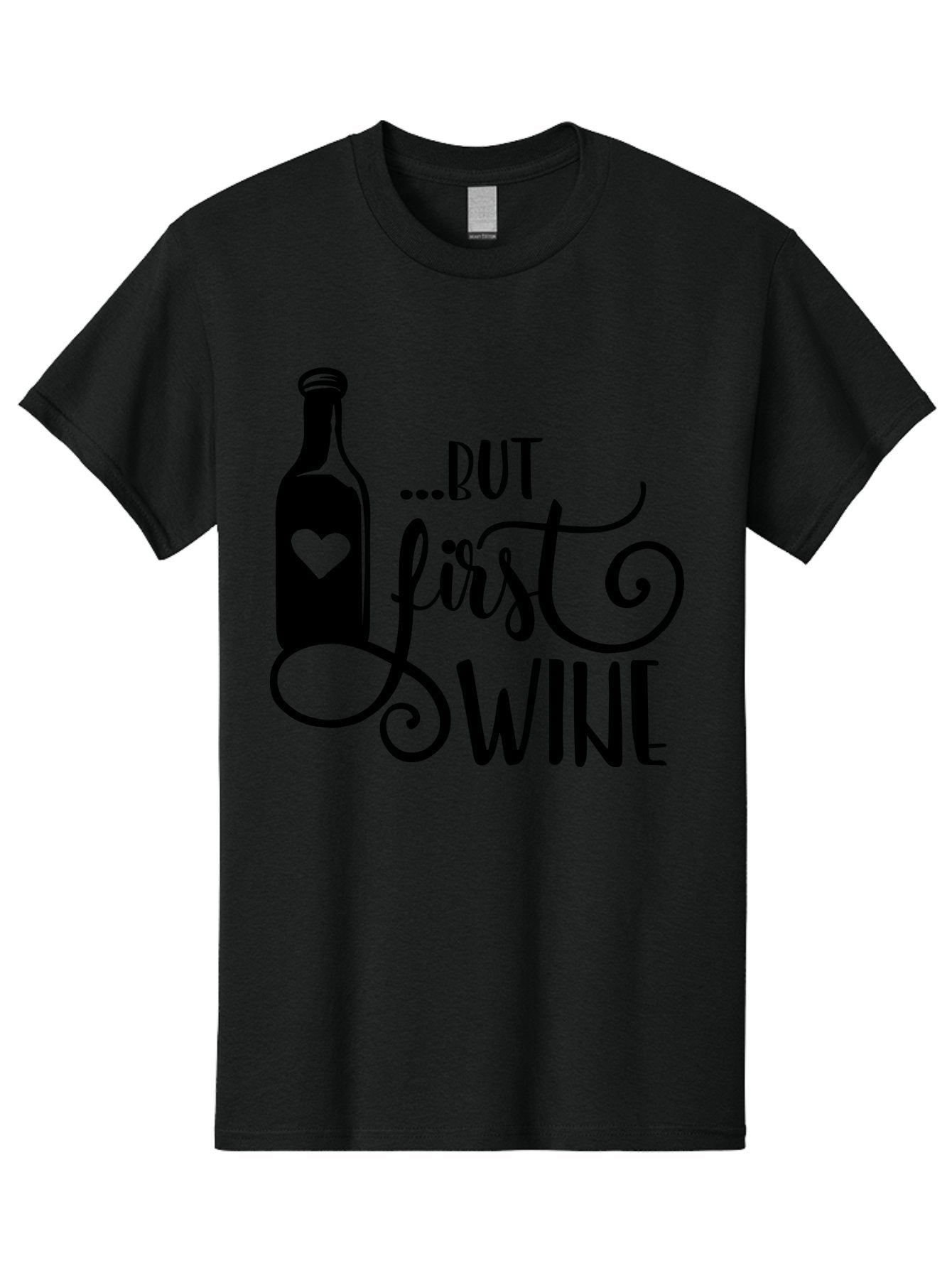 But-First-Wine Men'S Graphic Tee, 100% Cotton, Comfortable Casual Summer Wear, Machine Washable, Wine Bottle With Heart, Wine Lovers, Wine Quotes, Funny Quotes About Wine, Wine Sayings, Wine Time, Wine O'Clock, Relaxed Vibes Aad971 13