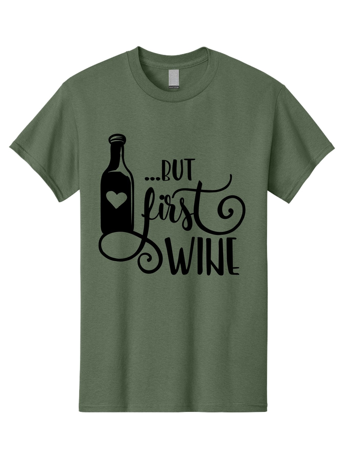 But-First-Wine Men'S Graphic Tee, 100% Cotton, Comfortable Casual Summer Wear, Machine Washable, Wine Bottle With Heart, Wine Lovers, Wine Quotes, Funny Quotes About Wine, Wine Sayings, Wine Time, Wine O'Clock, Relaxed Vibes Aad971 12
