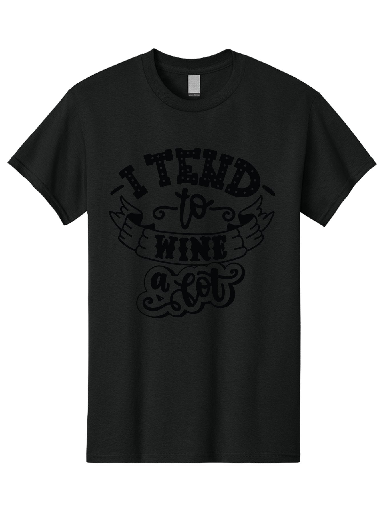 I-Tend-To-Wine-A-Lot Men'S Graphic Tee, 100% Cotton, Comfortable Casual Summer Wear, Machine Washable, Wine Quote, Funny Phrase, Witty Saying, Wine Lover, Humor, Pun, Wine Humor, Sarcastic Quote, Wine Pun, Typography Aad975 5