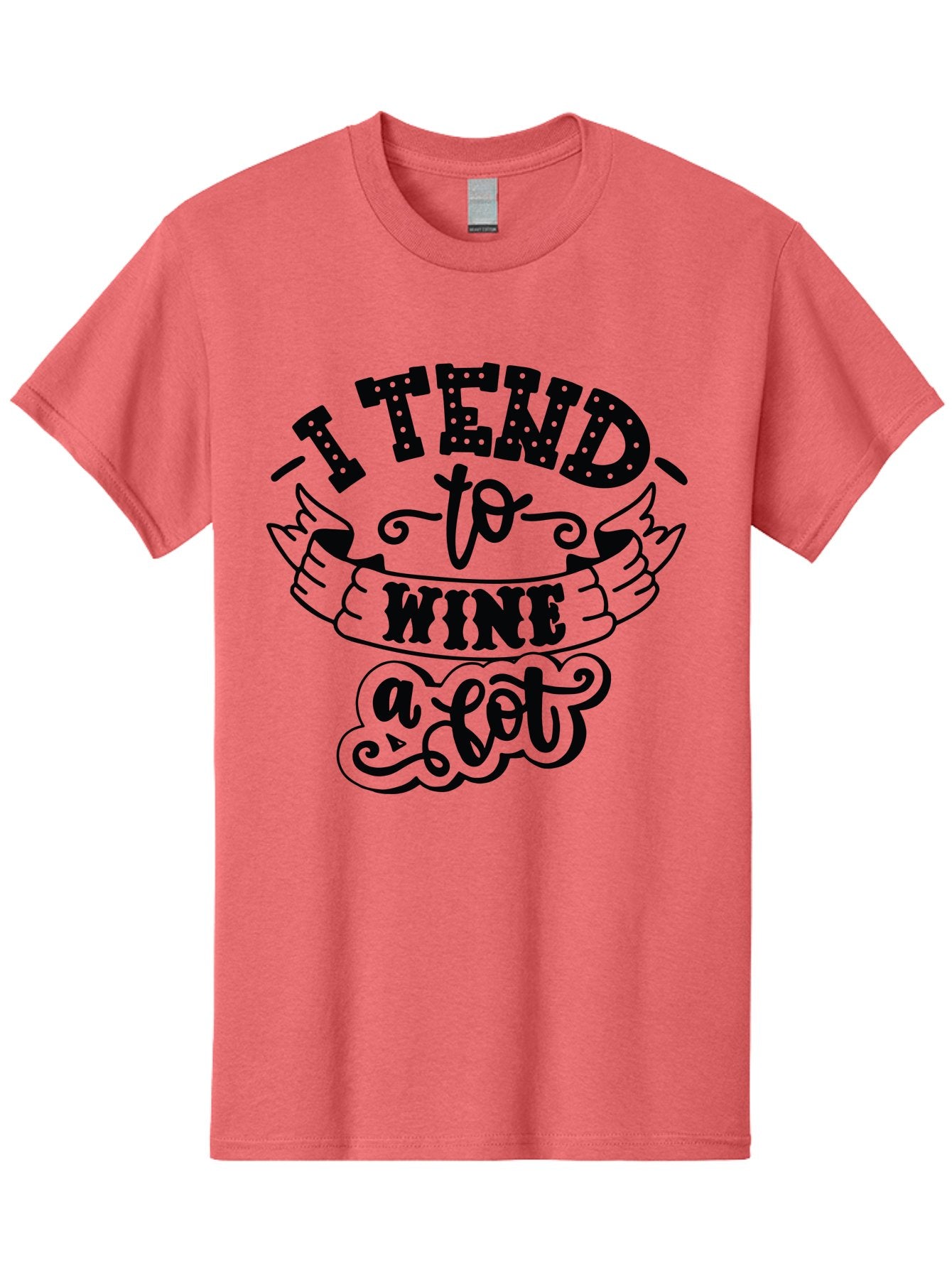 I-Tend-To-Wine-A-Lot Men'S Graphic Tee, 100% Cotton, Comfortable Casual Summer Wear, Machine Washable, Wine Quote, Funny Phrase, Witty Saying, Wine Lover, Humor, Pun, Wine Humor, Sarcastic Quote, Wine Pun, Typography Aad975 4