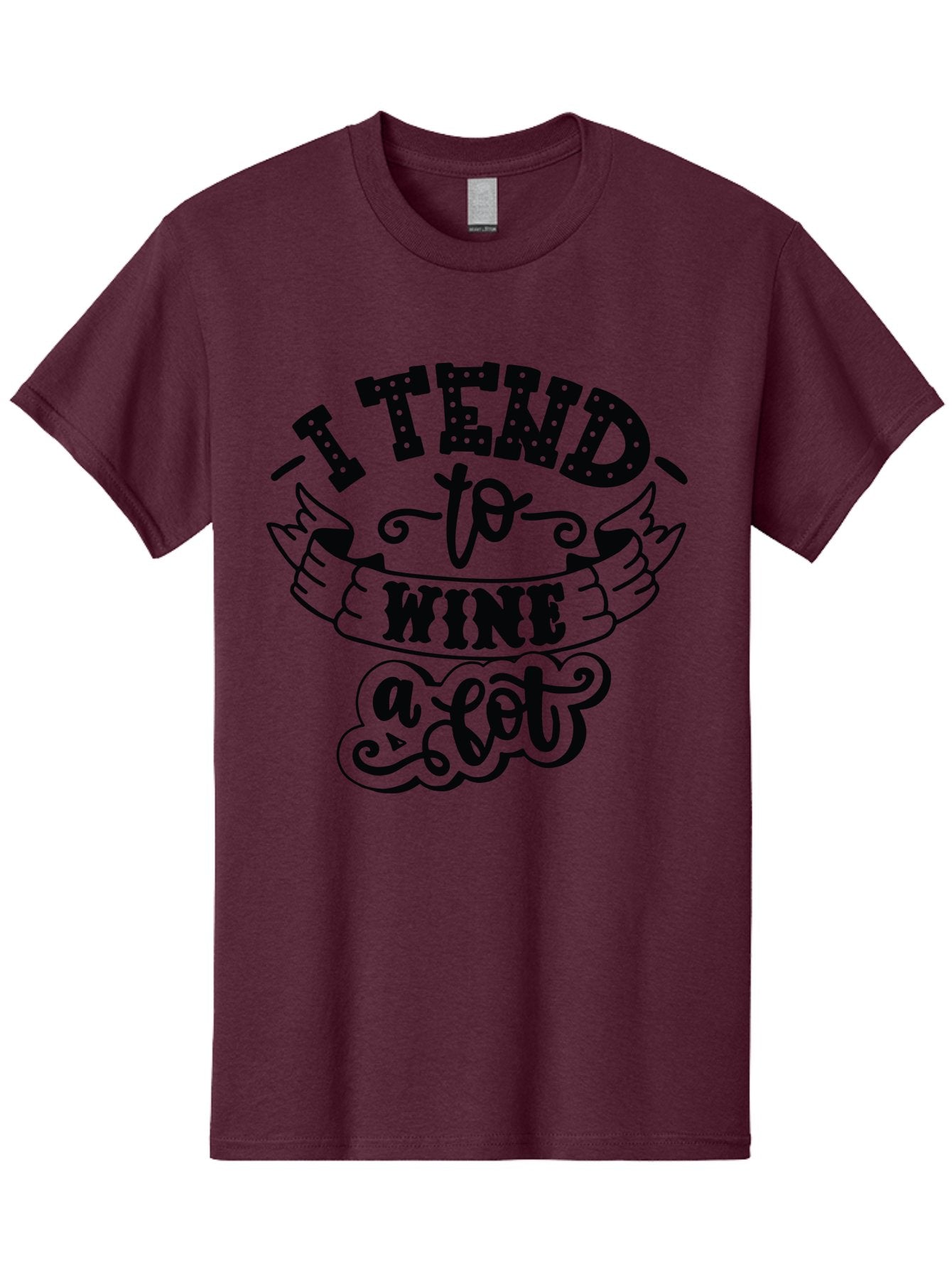 I-Tend-To-Wine-A-Lot Men'S Graphic Tee, 100% Cotton, Comfortable Casual Summer Wear, Machine Washable, Wine Quote, Funny Phrase, Witty Saying, Wine Lover, Humor, Pun, Wine Humor, Sarcastic Quote, Wine Pun, Typography Aad975 11
