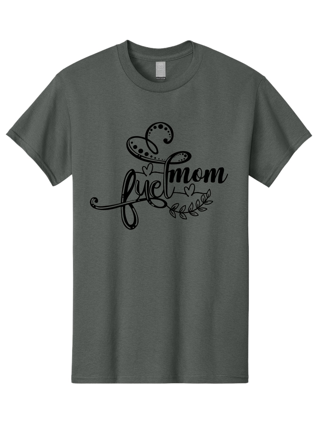 Love-Mom Men'S Graphic Tee, 100% Cotton, Comfortable Casual Summer Wear, Machine Washable, Love Mom, Black Cursive Lettering, Floral Design, Heart Shapes, Motherly Love, Decorative Elements, Heartwarming Illustration, Calligraphy Art Aad978 13