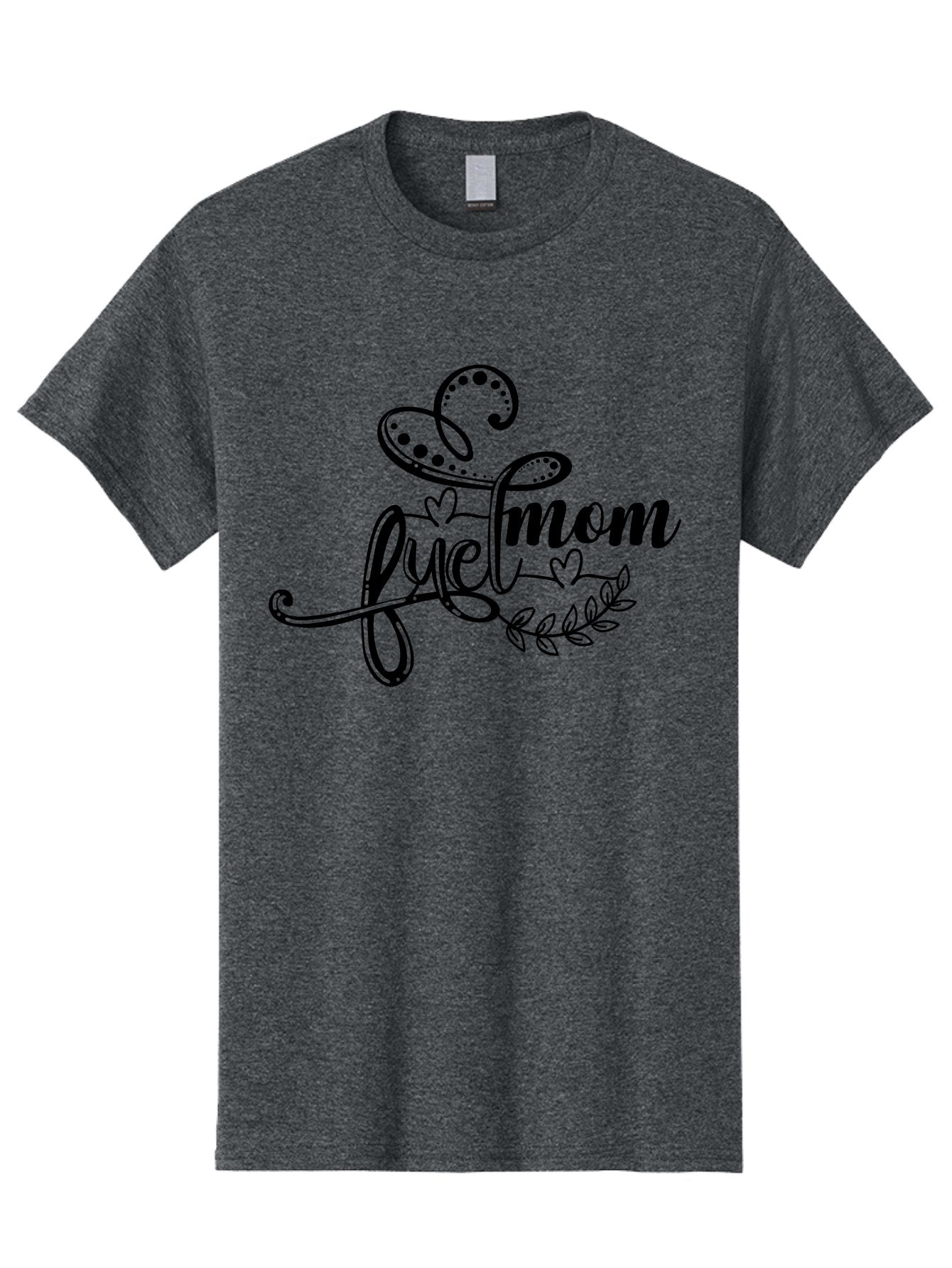 Love-Mom Men'S Graphic Tee, 100% Cotton, Comfortable Casual Summer Wear, Machine Washable, Love Mom, Black Cursive Lettering, Floral Design, Heart Shapes, Motherly Love, Decorative Elements, Heartwarming Illustration, Calligraphy Art Aad978 8