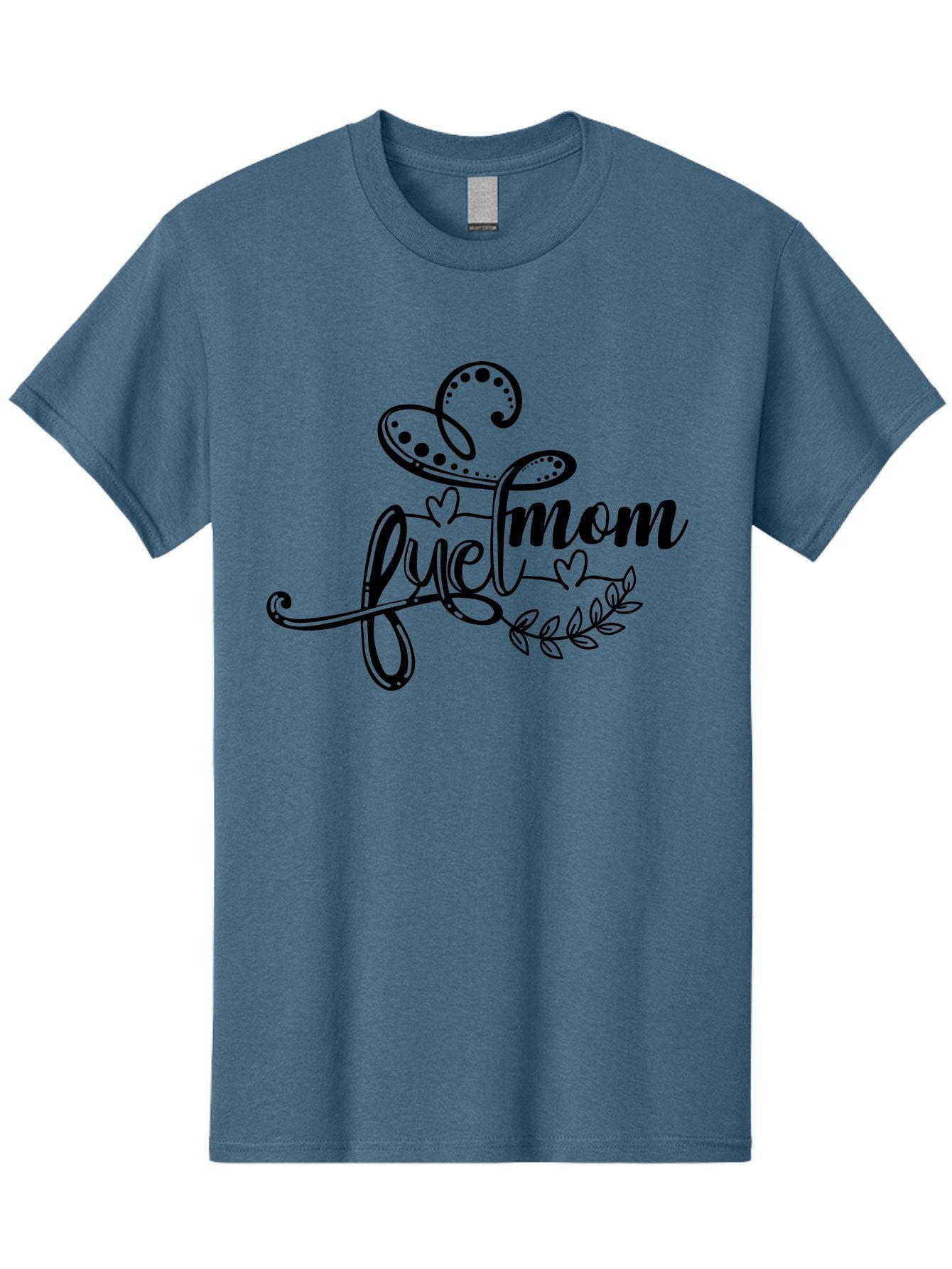 Love-Mom Men'S Graphic Tee, 100% Cotton, Comfortable Casual Summer Wear, Machine Washable, Love Mom, Black Cursive Lettering, Floral Design, Heart Shapes, Motherly Love, Decorative Elements, Heartwarming Illustration, Calligraphy Art Aad978 5