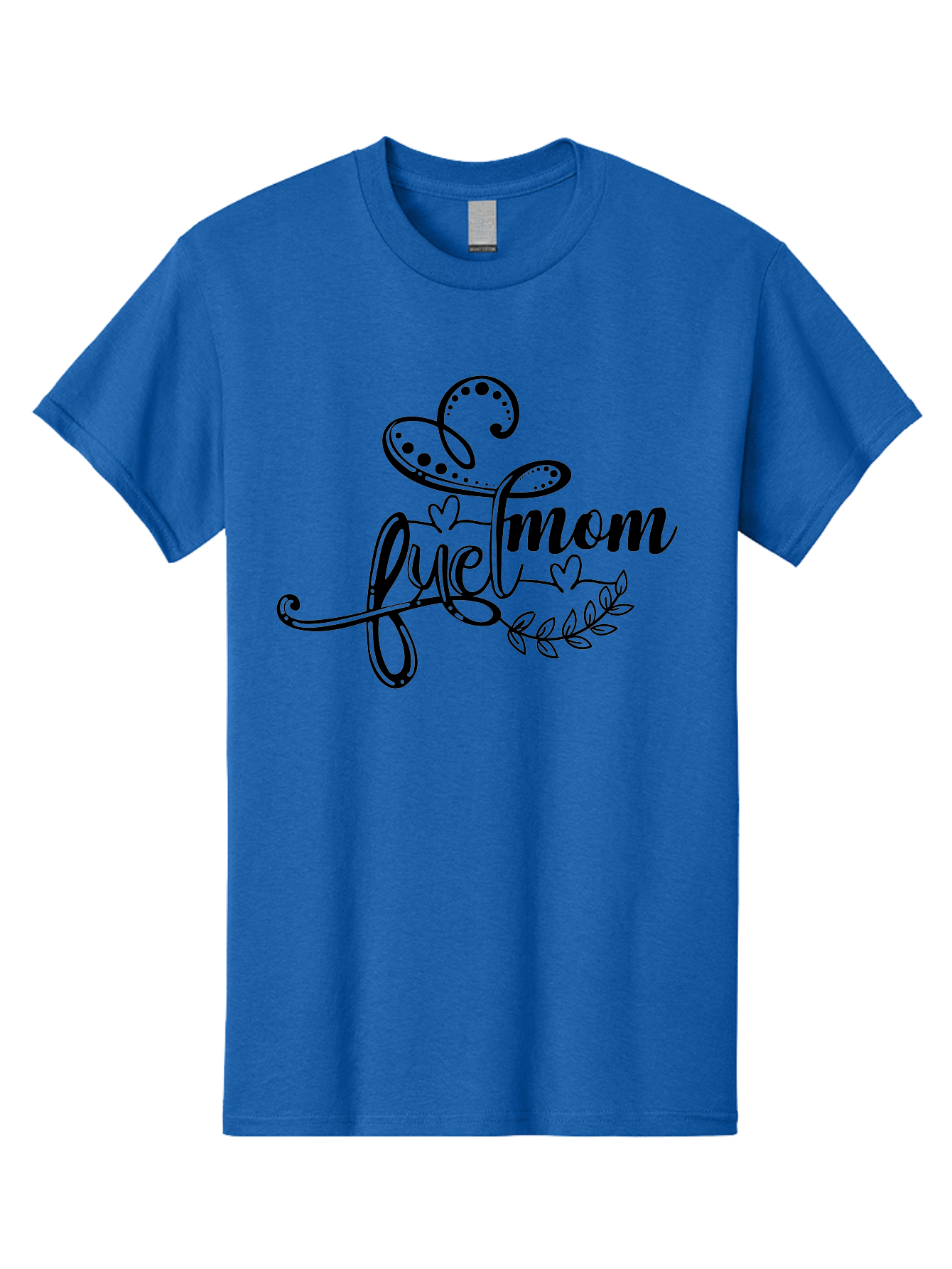 Love-Mom Men'S Graphic Tee, 100% Cotton, Comfortable Casual Summer Wear, Machine Washable, Love Mom, Black Cursive Lettering, Floral Design, Heart Shapes, Motherly Love, Decorative Elements, Heartwarming Illustration, Calligraphy Art Aad978 23
