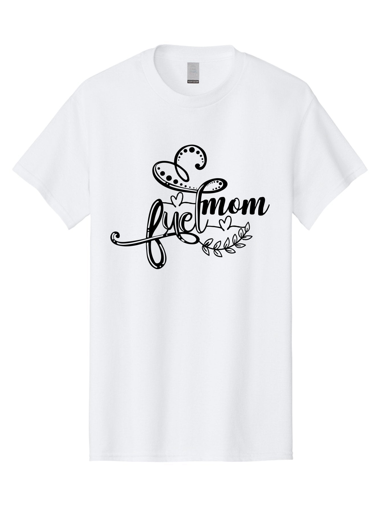Love-Mom Men'S Graphic Tee, 100% Cotton, Comfortable Casual Summer Wear, Machine Washable, Love Mom, Black Cursive Lettering, Floral Design, Heart Shapes, Motherly Love, Decorative Elements, Heartwarming Illustration, Calligraphy Art Aad978 3