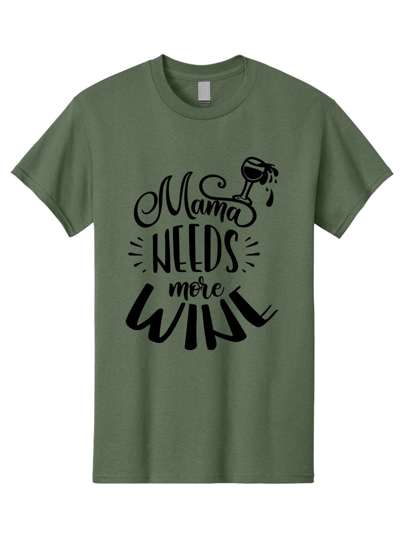 Mama-Needs-More-Wine Men'S Graphic Tee, 100% Cotton, Comfortable Casual Summer Wear, Machine Washable, Mama Needs More Wine, Funny Quote, Wine Humor, Mom Life, Wine Lover, Humorous Saying, Relatable Phrase, Parenting Joke Aad979 14
