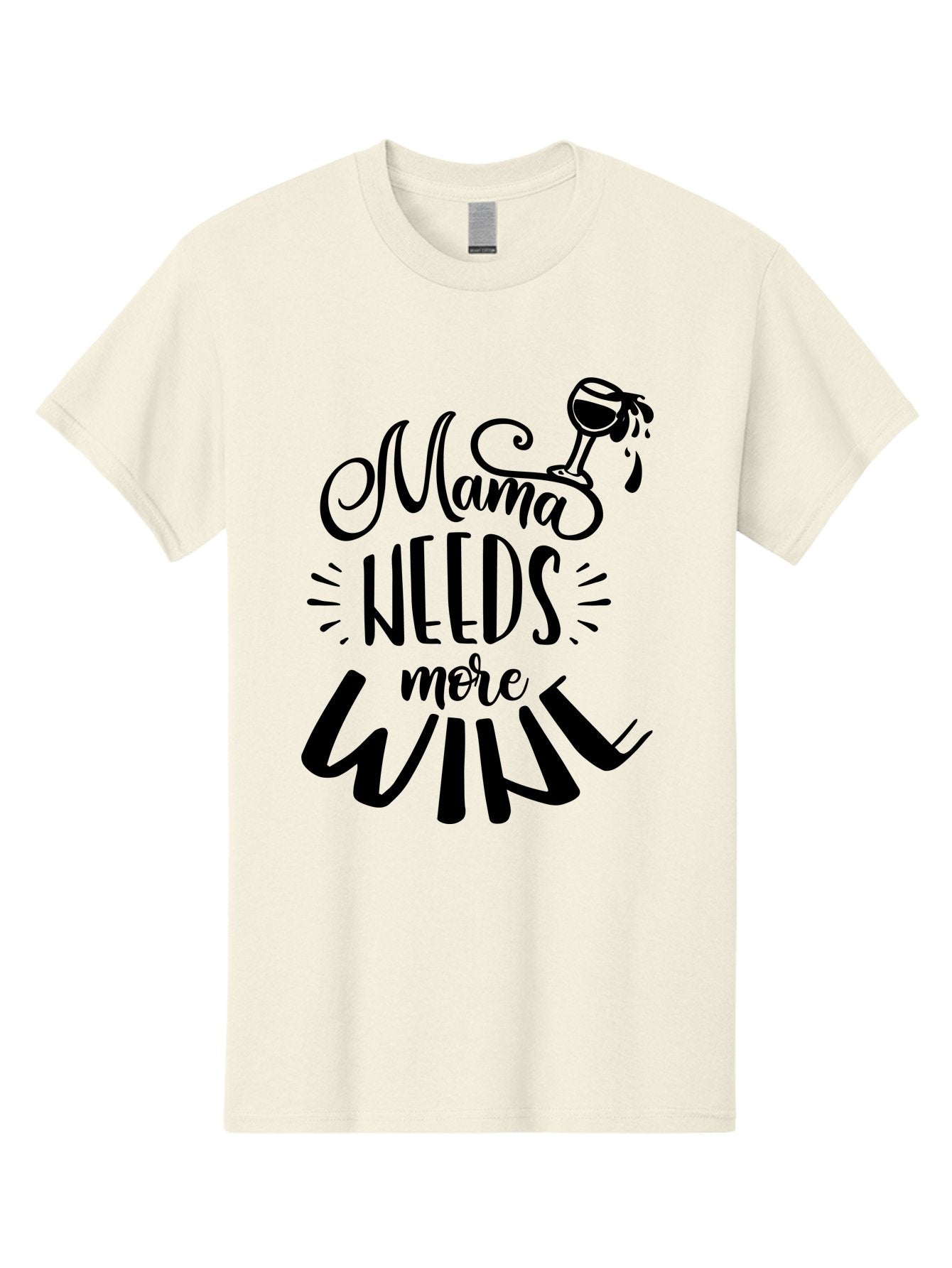 Mama-Needs-More-Wine Men'S Graphic Tee, 100% Cotton, Comfortable Casual Summer Wear, Machine Washable, Mama Needs More Wine, Funny Quote, Wine Humor, Mom Life, Wine Lover, Humorous Saying, Relatable Phrase, Parenting Joke Aad979 13