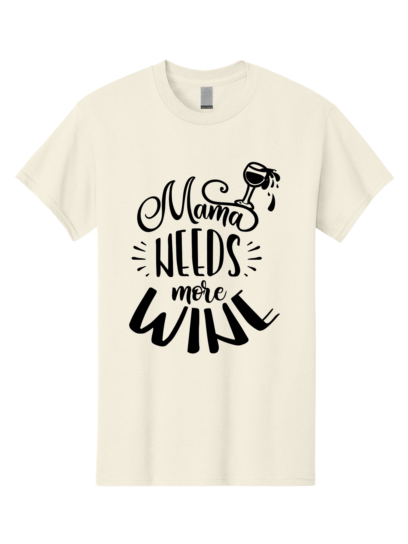 Mama-Needs-More-Wine Men'S Graphic Tee, 100% Cotton, Comfortable Casual Summer Wear, Machine Washable, Mama Needs More Wine, Funny Quote, Wine Humor, Mom Life, Wine Lover, Humorous Saying, Relatable Phrase, Parenting Joke Aad979 29