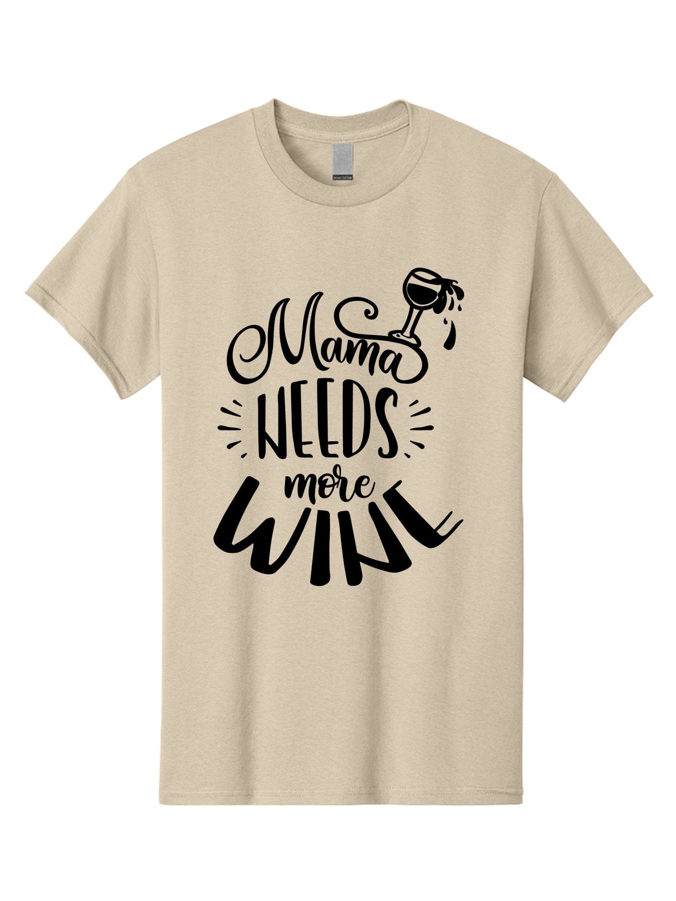 Mama-Needs-More-Wine Men'S Graphic Tee, 100% Cotton, Comfortable Casual Summer Wear, Machine Washable, Mama Needs More Wine, Funny Quote, Wine Humor, Mom Life, Wine Lover, Humorous Saying, Relatable Phrase, Parenting Joke Aad979 11