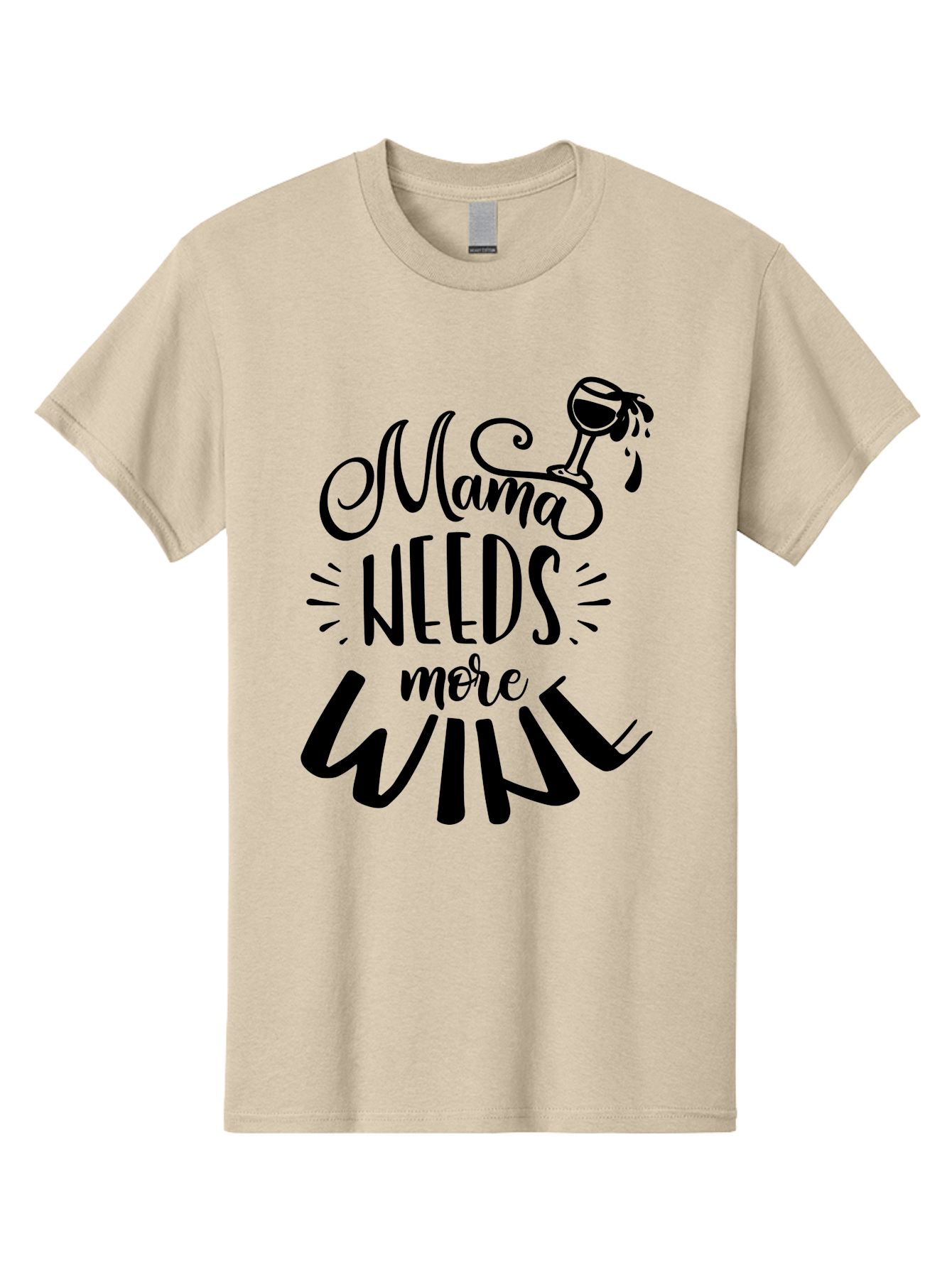 Mama-Needs-More-Wine Men'S Graphic Tee, 100% Cotton, Comfortable Casual Summer Wear, Machine Washable, Mama Needs More Wine, Funny Quote, Wine Humor, Mom Life, Wine Lover, Humorous Saying, Relatable Phrase, Parenting Joke Aad979 7