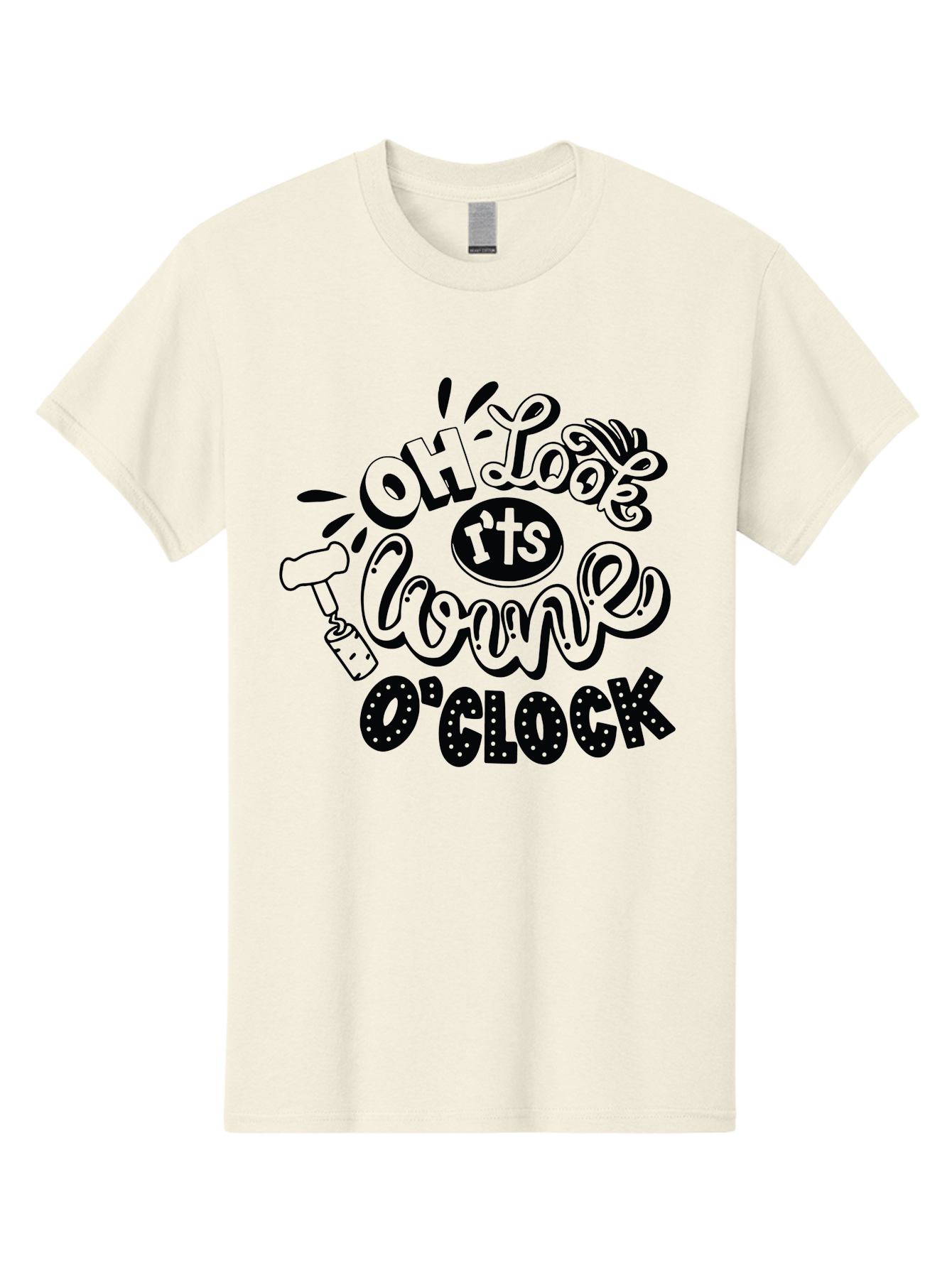 Oh-Look-R-Ts-Loone-O-Clock Men'S Graphic Tee, 100% Cotton, Comfortable Casual Summer Wear, Machine Washable, Humorous Typography, Quirky Clock, Playful Design, Whimsical Art, Connie, Cartoon Style, Black And Green, Funny Quotes Aad981 13