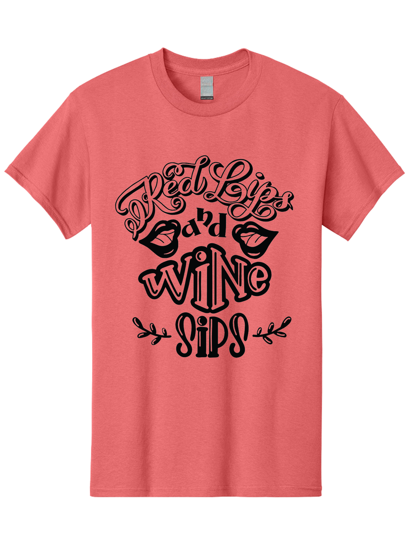 Red-Lips-Bad-Wine-Sips Men'S Graphic Tee, 100% Cotton, Comfortable Casual Summer Wear, Machine Washable, Red Lips, Wine Sips, Red Wine, Lipstick, Wine Lover, Drinking Quotes, Funny Sayings, Quote Art, Sassy Phrases, Wine Culture Aad983 17