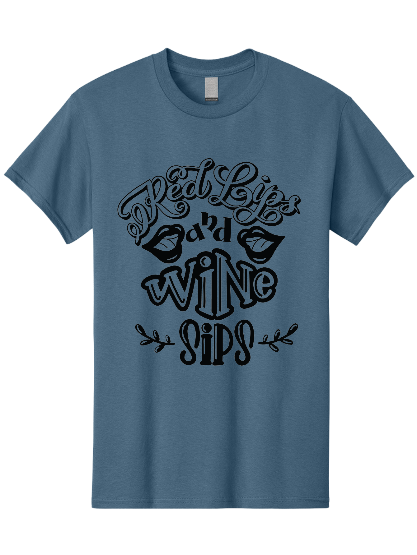 Red-Lips-Bad-Wine-Sips Men'S Graphic Tee, 100% Cotton, Comfortable Casual Summer Wear, Machine Washable, Red Lips, Wine Sips, Red Wine, Lipstick, Wine Lover, Drinking Quotes, Funny Sayings, Quote Art, Sassy Phrases, Wine Culture Aad983 15