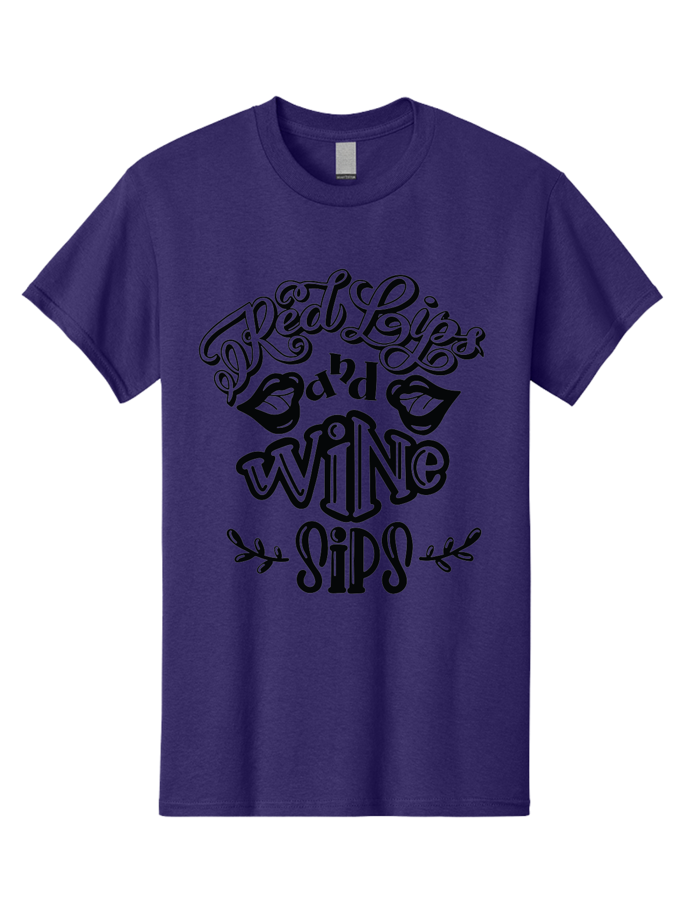 Red-Lips-Bad-Wine-Sips Men'S Graphic Tee, 100% Cotton, Comfortable Casual Summer Wear, Machine Washable, Red Lips, Wine Sips, Red Wine, Lipstick, Wine Lover, Drinking Quotes, Funny Sayings, Quote Art, Sassy Phrases, Wine Culture Aad983 19