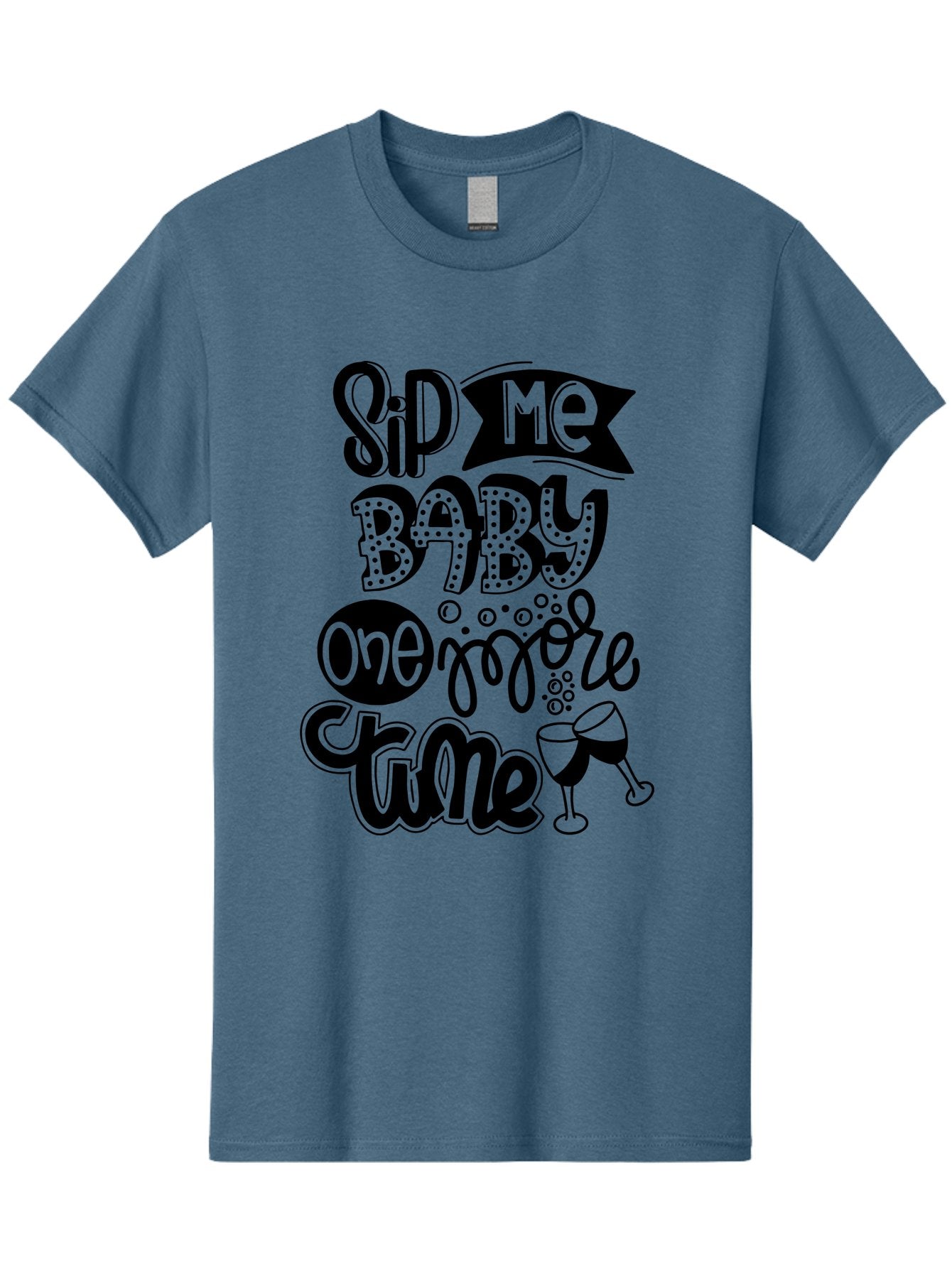 Sip-Me-Baby-One-More-Time Men'S Graphic Tee, 100% Cotton, Comfortable Casual Summer Wear, Machine Washable, Funny Quote, Sassy Phrase, Wine Glass, Champagne Toast, Party Time, Celebration, Sip Me Baby One More Time, Humor, Celebration Quote Aad984 10