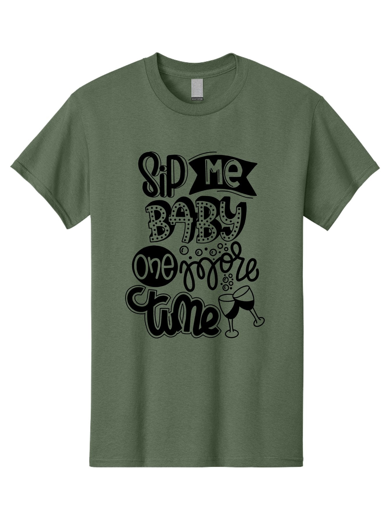 Sip-Me-Baby-One-More-Time Men'S Graphic Tee, 100% Cotton, Comfortable Casual Summer Wear, Machine Washable, Funny Quote, Sassy Phrase, Wine Glass, Champagne Toast, Party Time, Celebration, Sip Me Baby One More Time, Humor, Celebration Quote Aad984 4