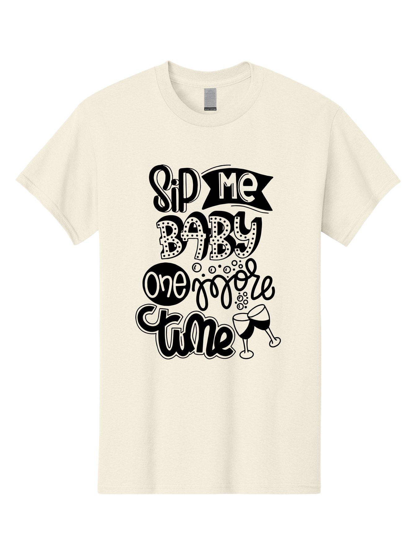 Sip-Me-Baby-One-More-Time Men'S Graphic Tee, 100% Cotton, Comfortable Casual Summer Wear, Machine Washable, Funny Quote, Sassy Phrase, Wine Glass, Champagne Toast, Party Time, Celebration, Sip Me Baby One More Time, Humor, Celebration Quote Aad984 7