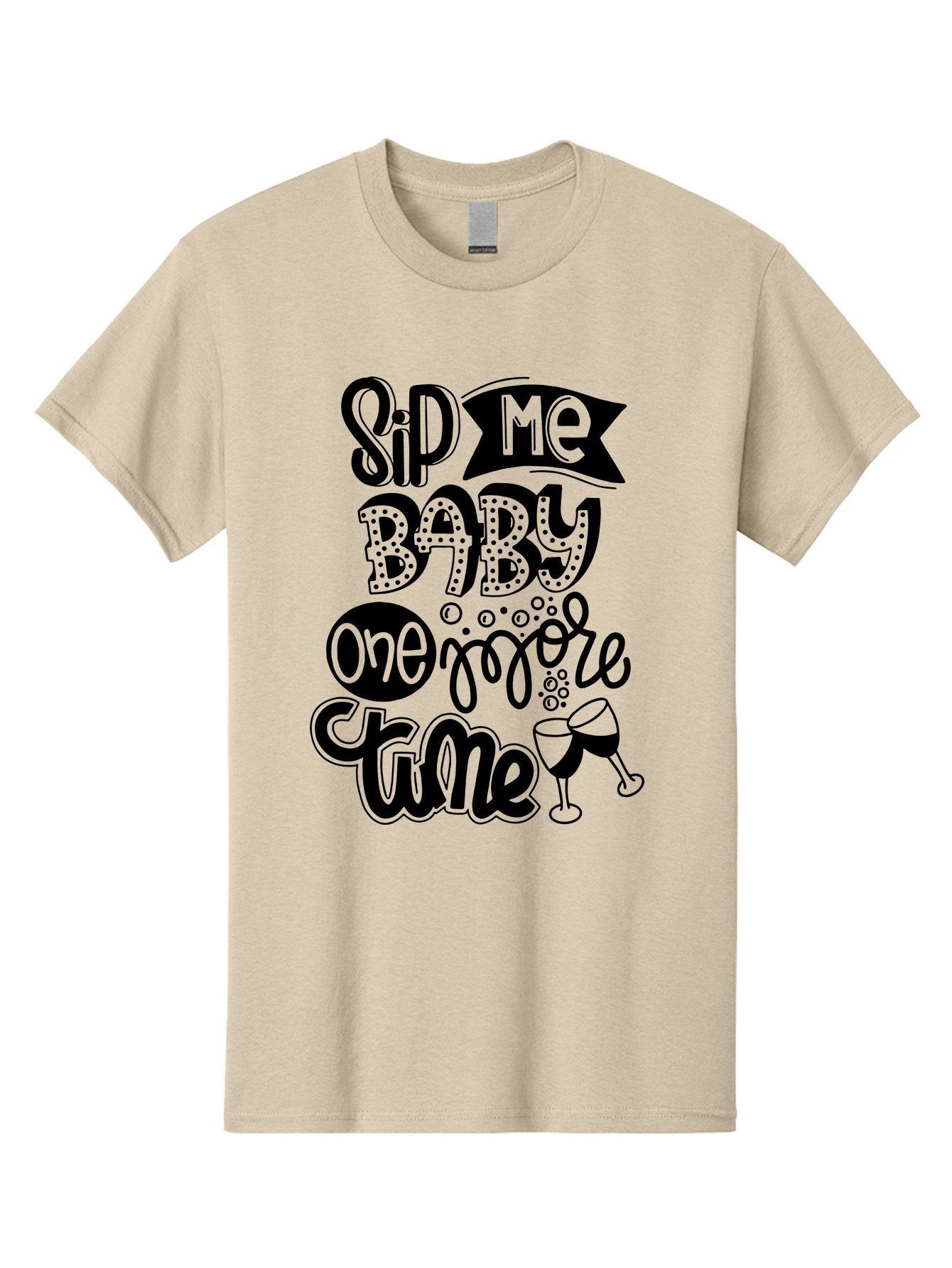Sip-Me-Baby-One-More-Time Men'S Graphic Tee, 100% Cotton, Comfortable Casual Summer Wear, Machine Washable, Funny Quote, Sassy Phrase, Wine Glass, Champagne Toast, Party Time, Celebration, Sip Me Baby One More Time, Humor, Celebration Quote Aad984 6
