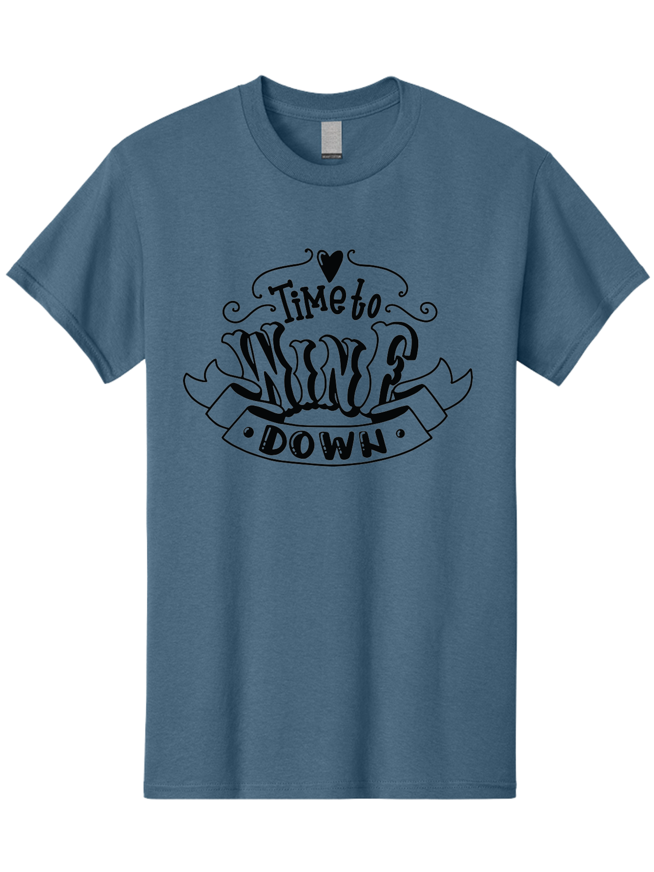 Time-To-Nuke-Down Men'S Graphic Tee, 100% Cotton, Comfortable Casual Summer Wear, Machine Washable, Nuke Down, Time To Relax, Unwinding, Stylized Text, Bold Font, Decorative Elements, Vintage Feel, Motivational Phrase, Humorous Tone Aad986