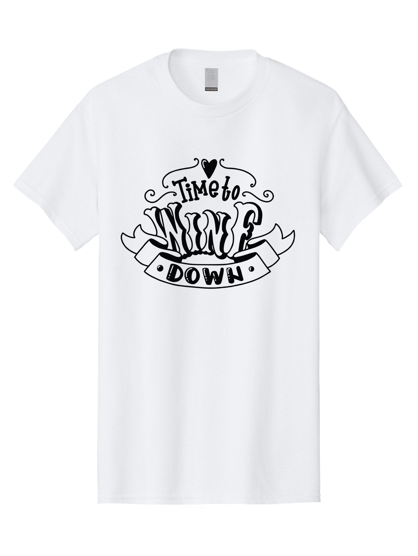 Time-To-Nuke-Down Men'S Graphic Tee, 100% Cotton, Comfortable Casual Summer Wear, Machine Washable, Nuke Down, Time To Relax, Unwinding, Stylized Text, Bold Font, Decorative Elements, Vintage Feel, Motivational Phrase, Humorous Tone Aad986 10