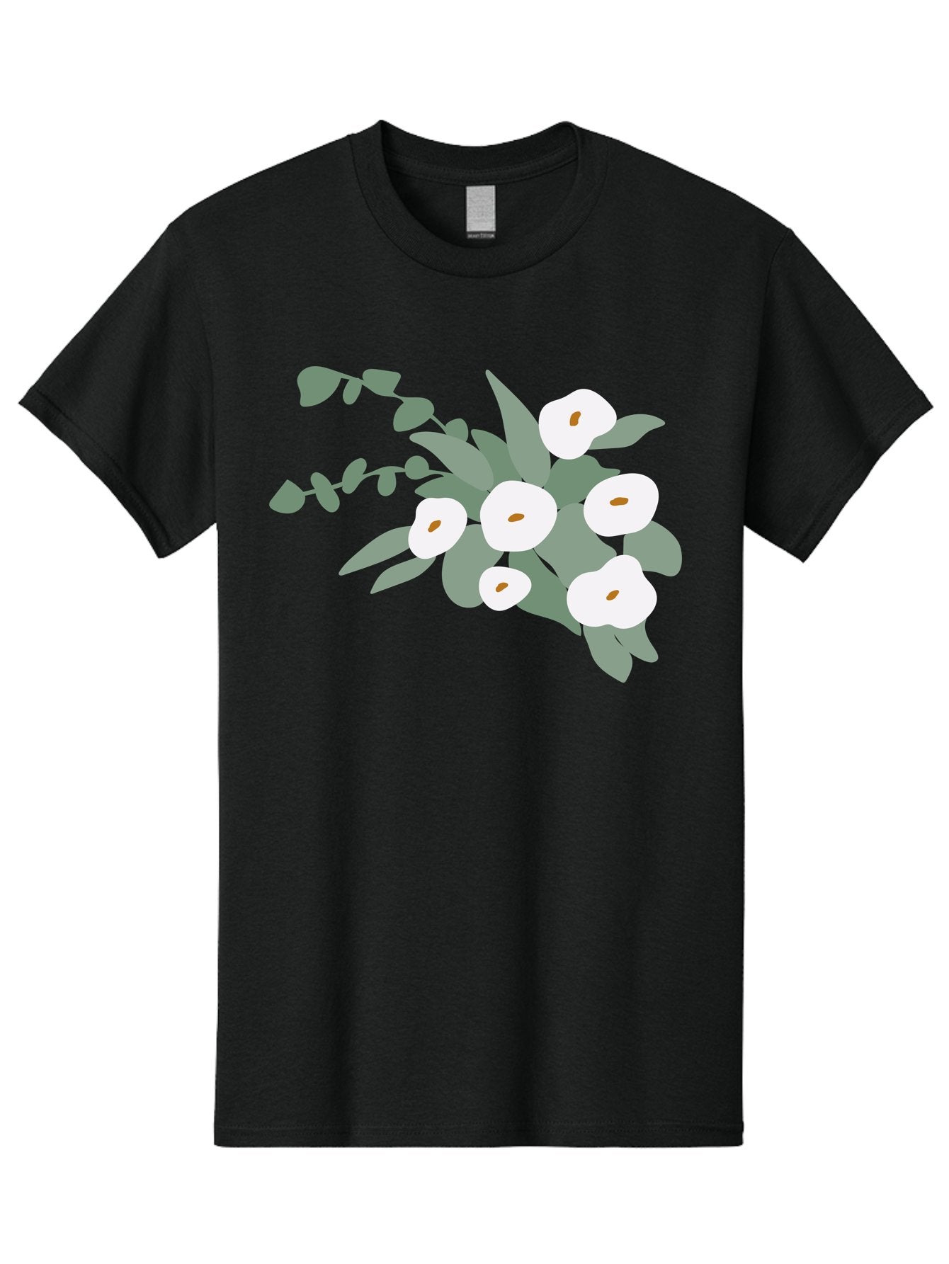 After-Glow Men'S Graphic Tee, 100% Cotton, Comfortable Casual Summer Wear, Machine Washable, Lotus Flowers, White Blooms, Gray Leaves, Spiritual Symbols, Serene Atmosphere, Peaceful Ambiance, Afterlife, Lotus Flower, Gray Graphics Aad992 4
