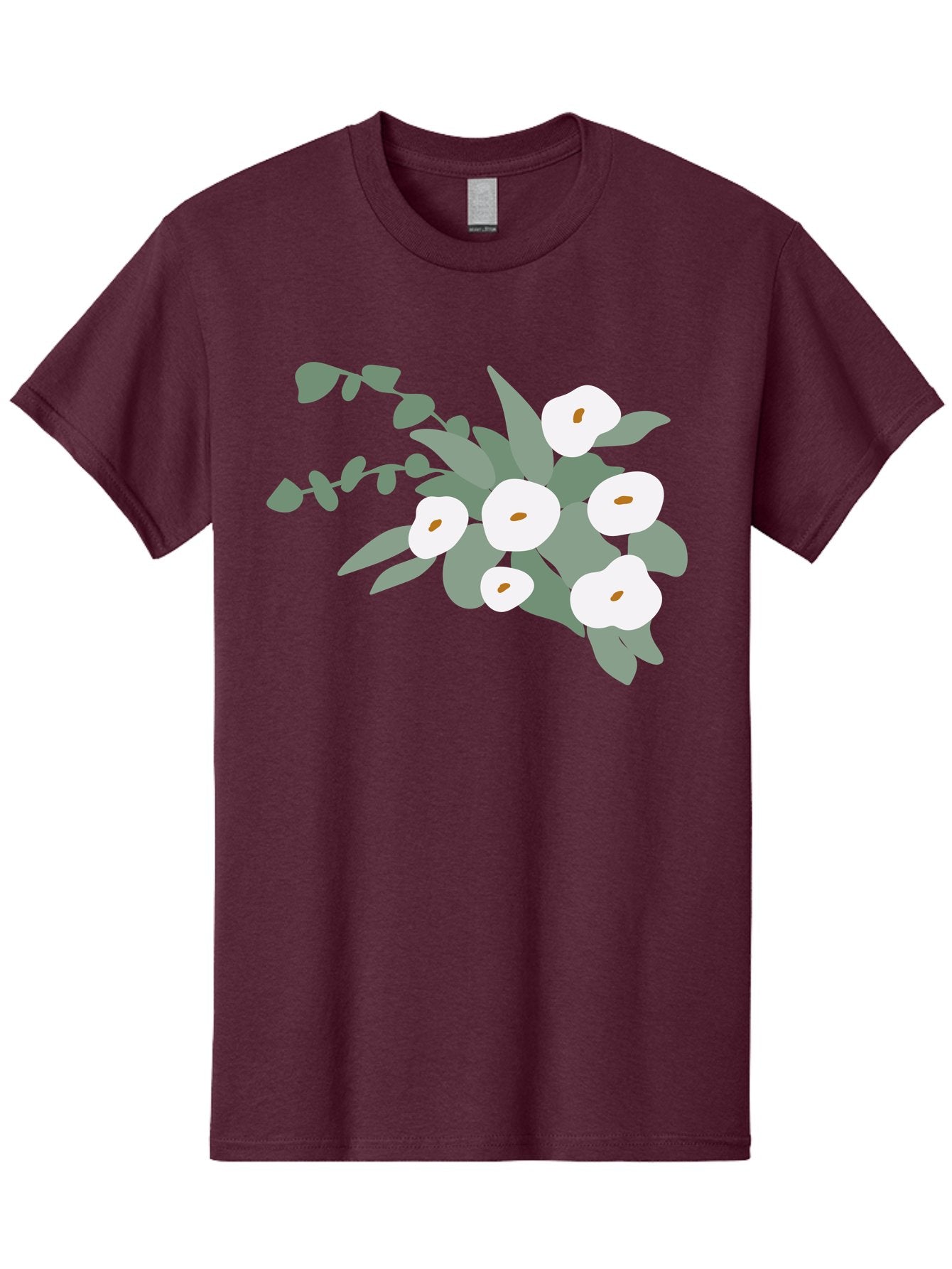 After-Glow Men'S Graphic Tee, 100% Cotton, Comfortable Casual Summer Wear, Machine Washable, Lotus Flowers, White Blooms, Gray Leaves, Spiritual Symbols, Serene Atmosphere, Peaceful Ambiance, Afterlife, Lotus Flower, Gray Graphics Aad992