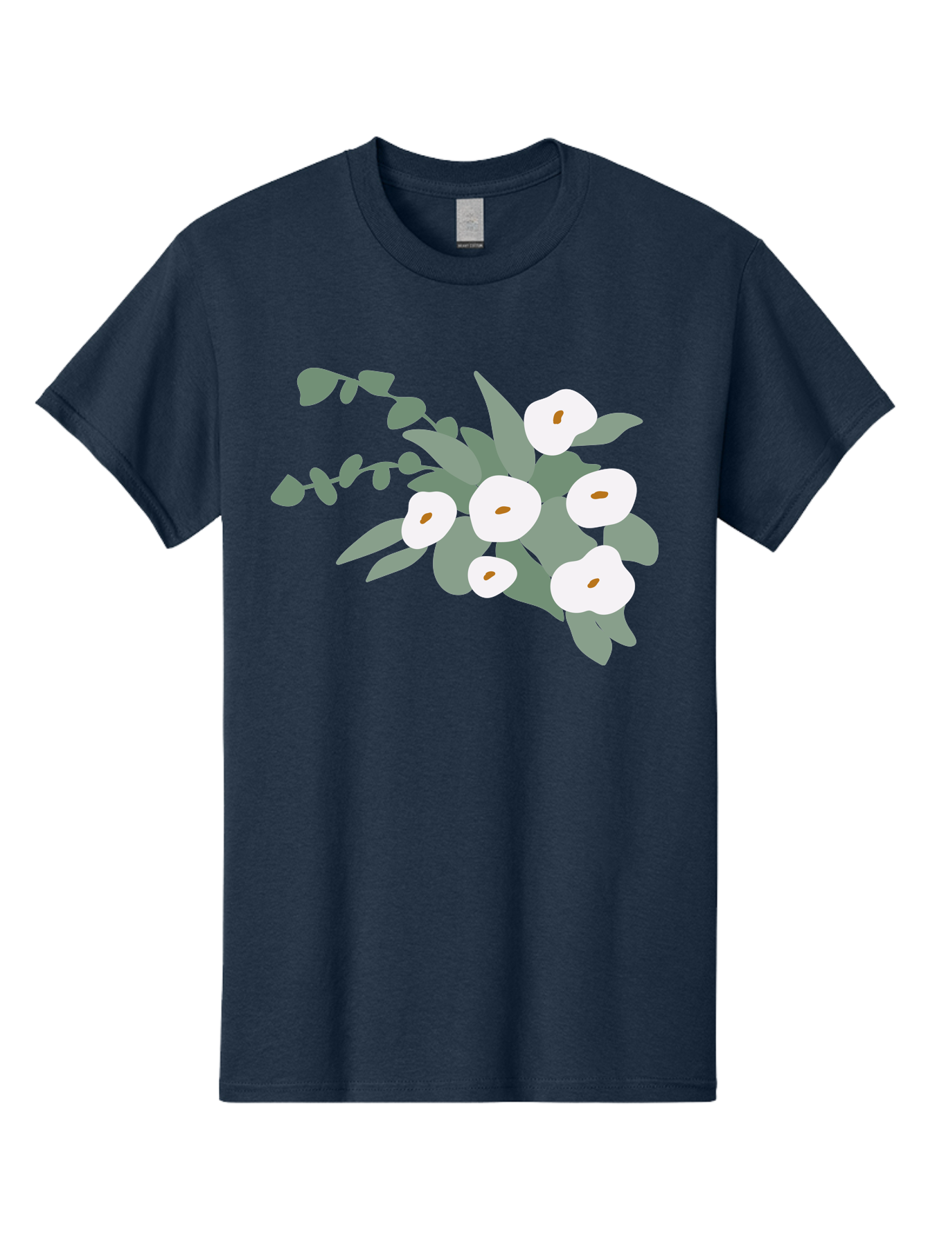After-Glow Men'S Graphic Tee, 100% Cotton, Comfortable Casual Summer Wear, Machine Washable, Lotus Flowers, White Blooms, Gray Leaves, Spiritual Symbols, Serene Atmosphere, Peaceful Ambiance, Afterlife, Lotus Flower, Gray Graphics Aad992 15