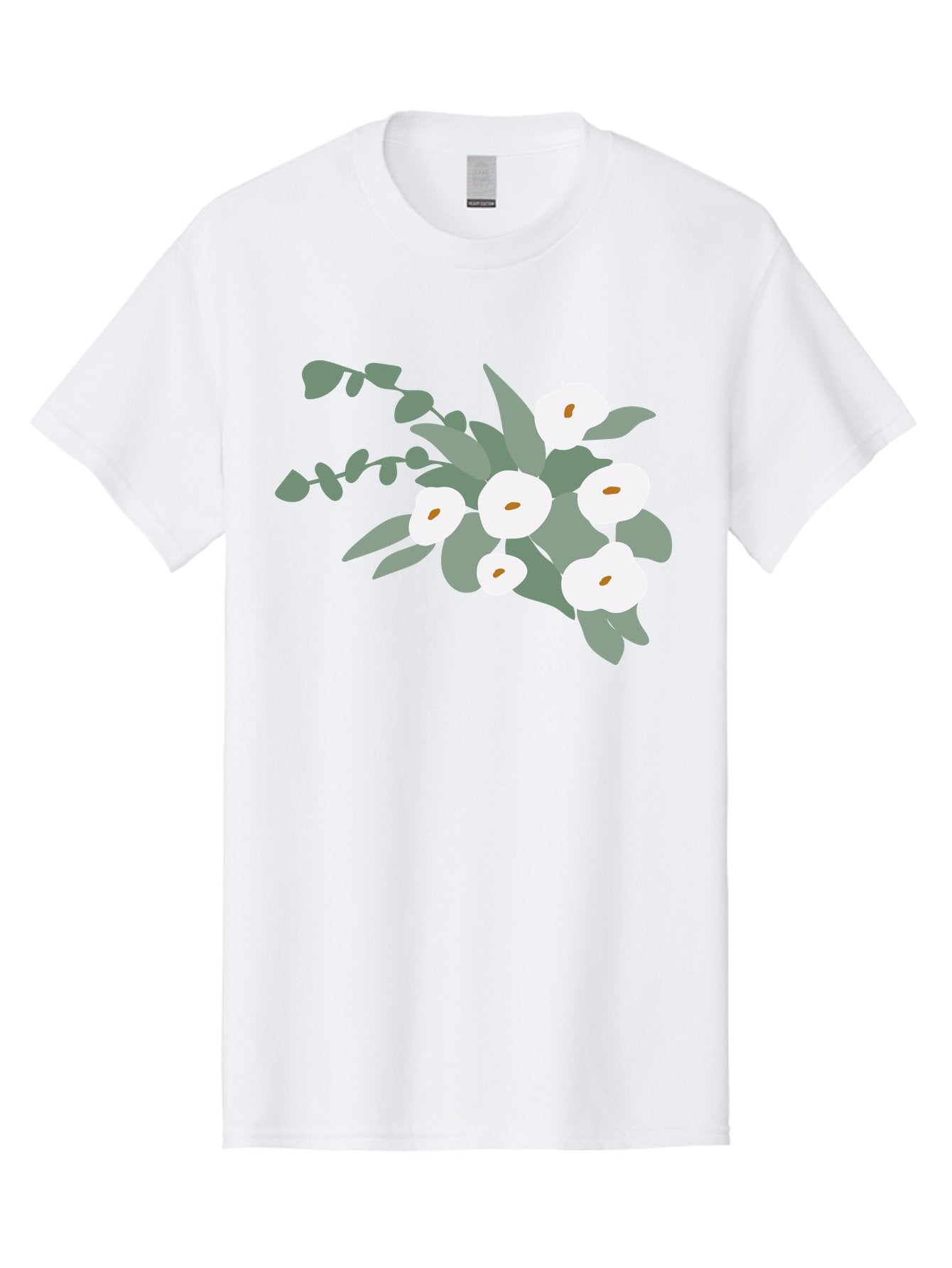 After-Glow Men'S Graphic Tee, 100% Cotton, Comfortable Casual Summer Wear, Machine Washable, Lotus Flowers, White Blooms, Gray Leaves, Spiritual Symbols, Serene Atmosphere, Peaceful Ambiance, Afterlife, Lotus Flower, Gray Graphics Aad992 14