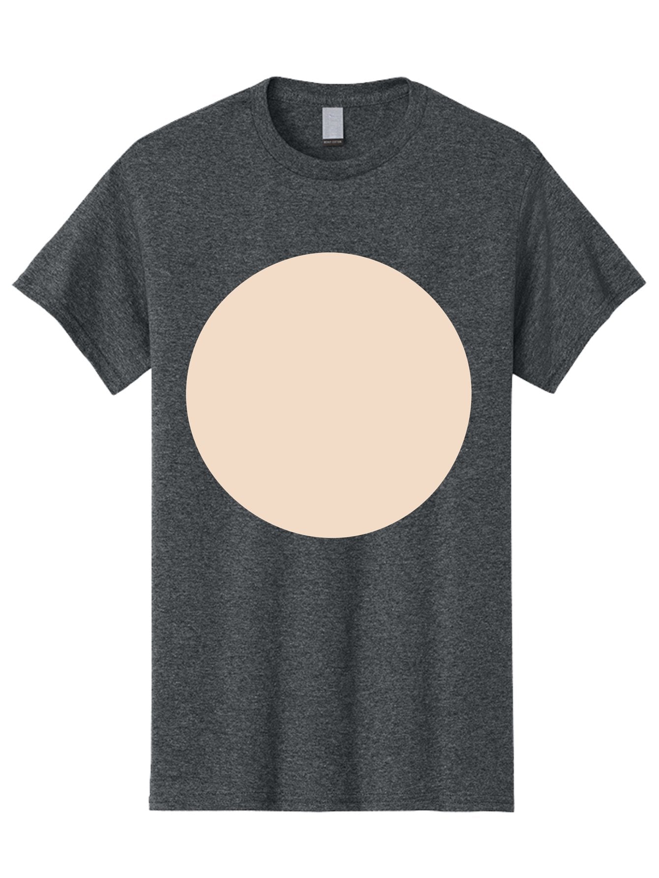 Beige-Circle Men'S Graphic Tee, 100% Cotton, Comfortable Casual Summer Wear, Machine Washable, Beige Circle, Minimalist Design, Simple Shape, Neutral Color, Geometric Figure, Circular Form Aad996 7