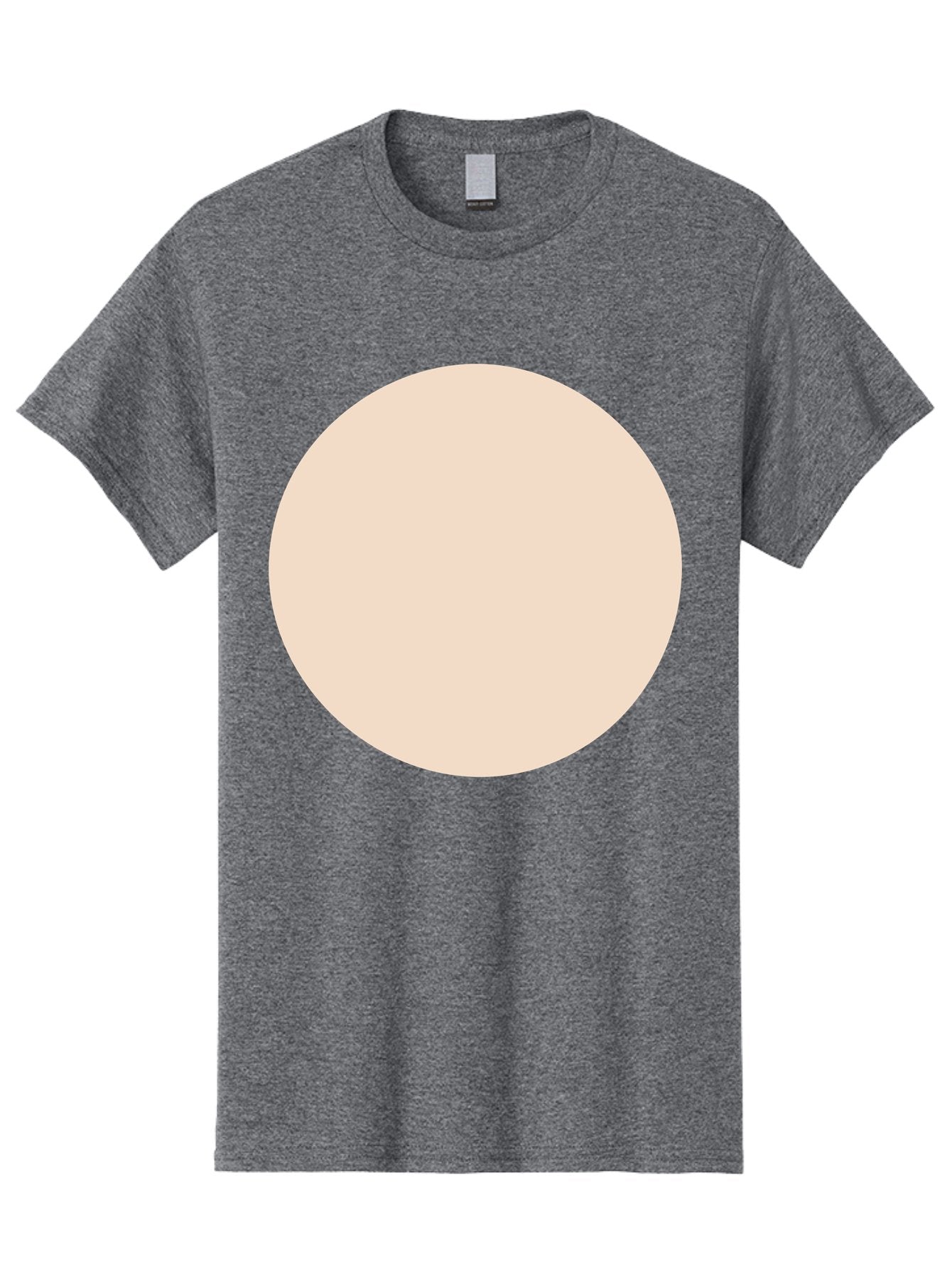 Beige-Circle Men'S Graphic Tee, 100% Cotton, Comfortable Casual Summer Wear, Machine Washable, Beige Circle, Minimalist Design, Simple Shape, Neutral Color, Geometric Figure, Circular Form Aad996 12