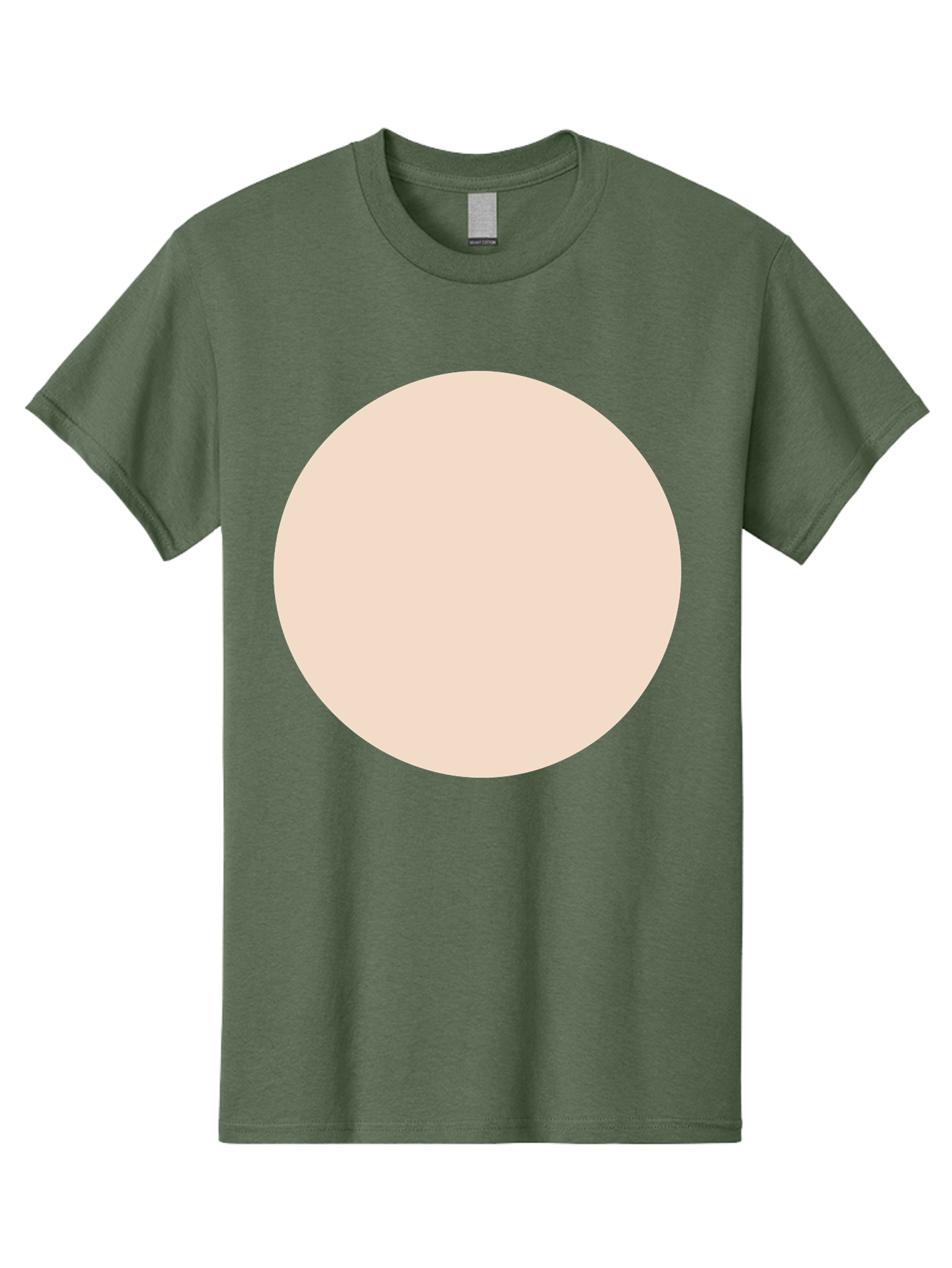 Beige-Circle Men'S Graphic Tee, 100% Cotton, Comfortable Casual Summer Wear, Machine Washable, Beige Circle, Minimalist Design, Simple Shape, Neutral Color, Geometric Figure, Circular Form Aad996 19