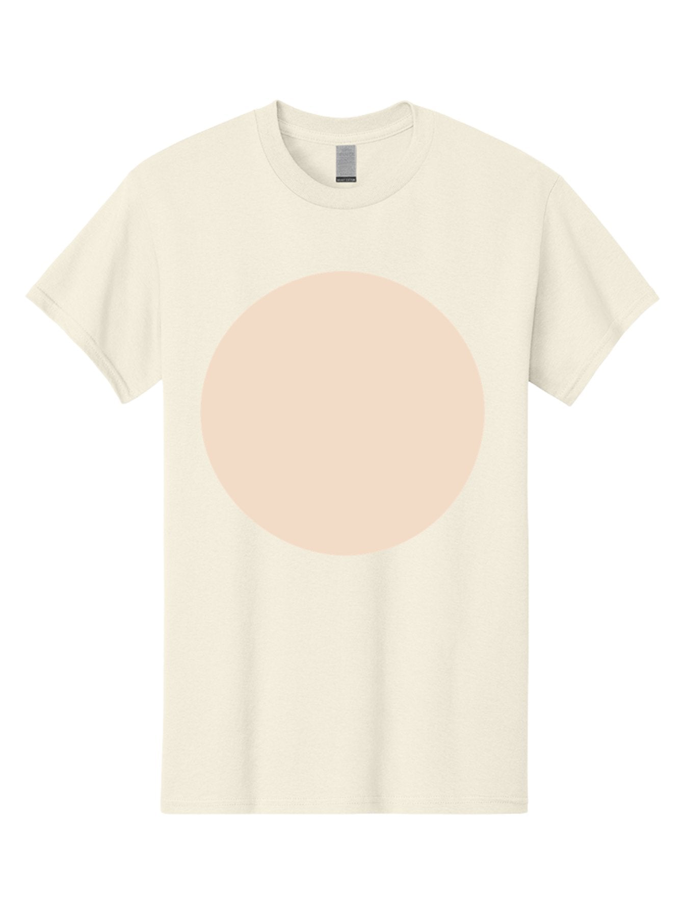 Beige-Circle Men'S Graphic Tee, 100% Cotton, Comfortable Casual Summer Wear, Machine Washable, Beige Circle, Minimalist Design, Simple Shape, Neutral Color, Geometric Figure, Circular Form Aad996 11