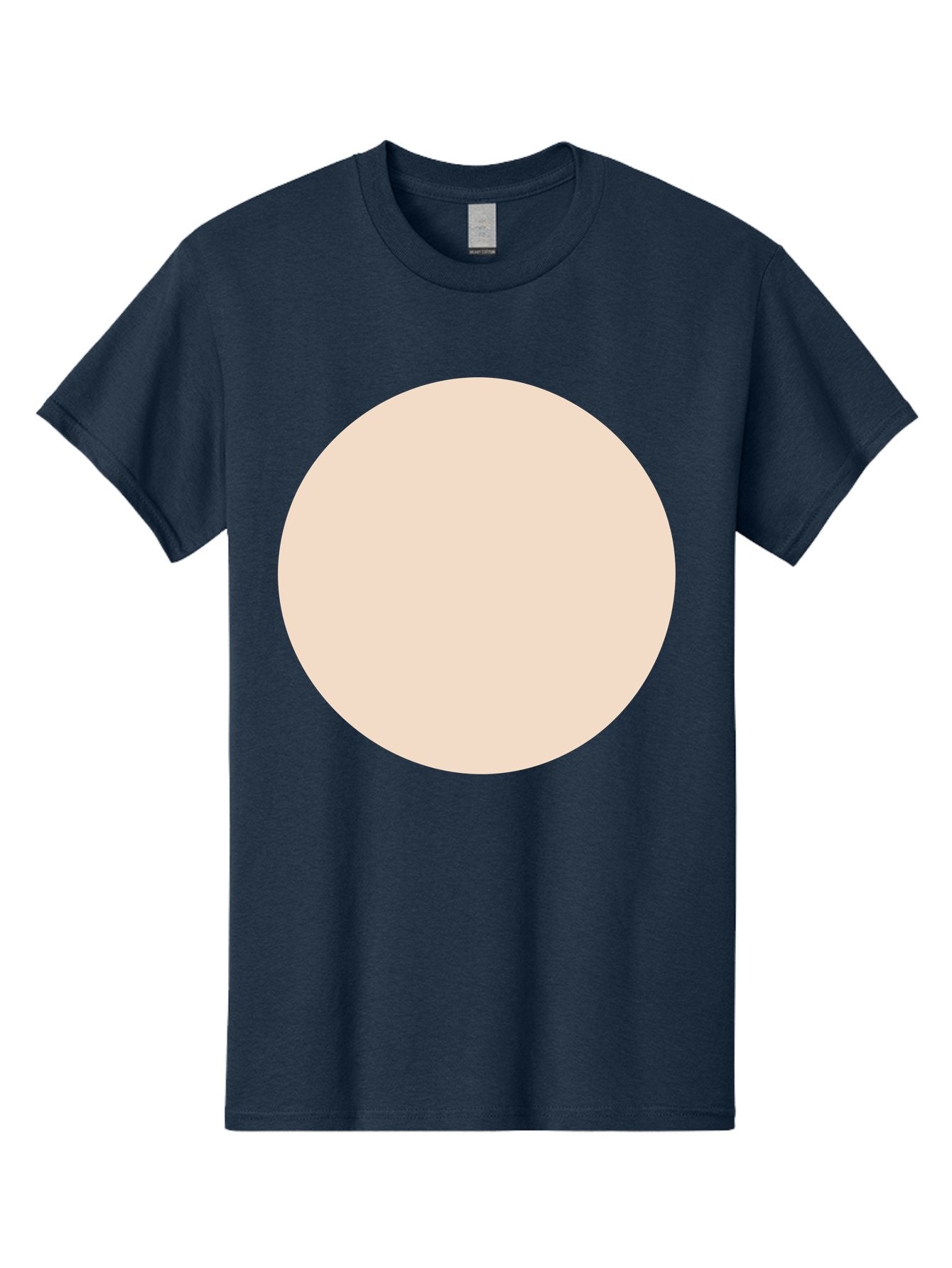 Beige-Circle Men'S Graphic Tee, 100% Cotton, Comfortable Casual Summer Wear, Machine Washable, Beige Circle, Minimalist Design, Simple Shape, Neutral Color, Geometric Figure, Circular Form Aad996 15