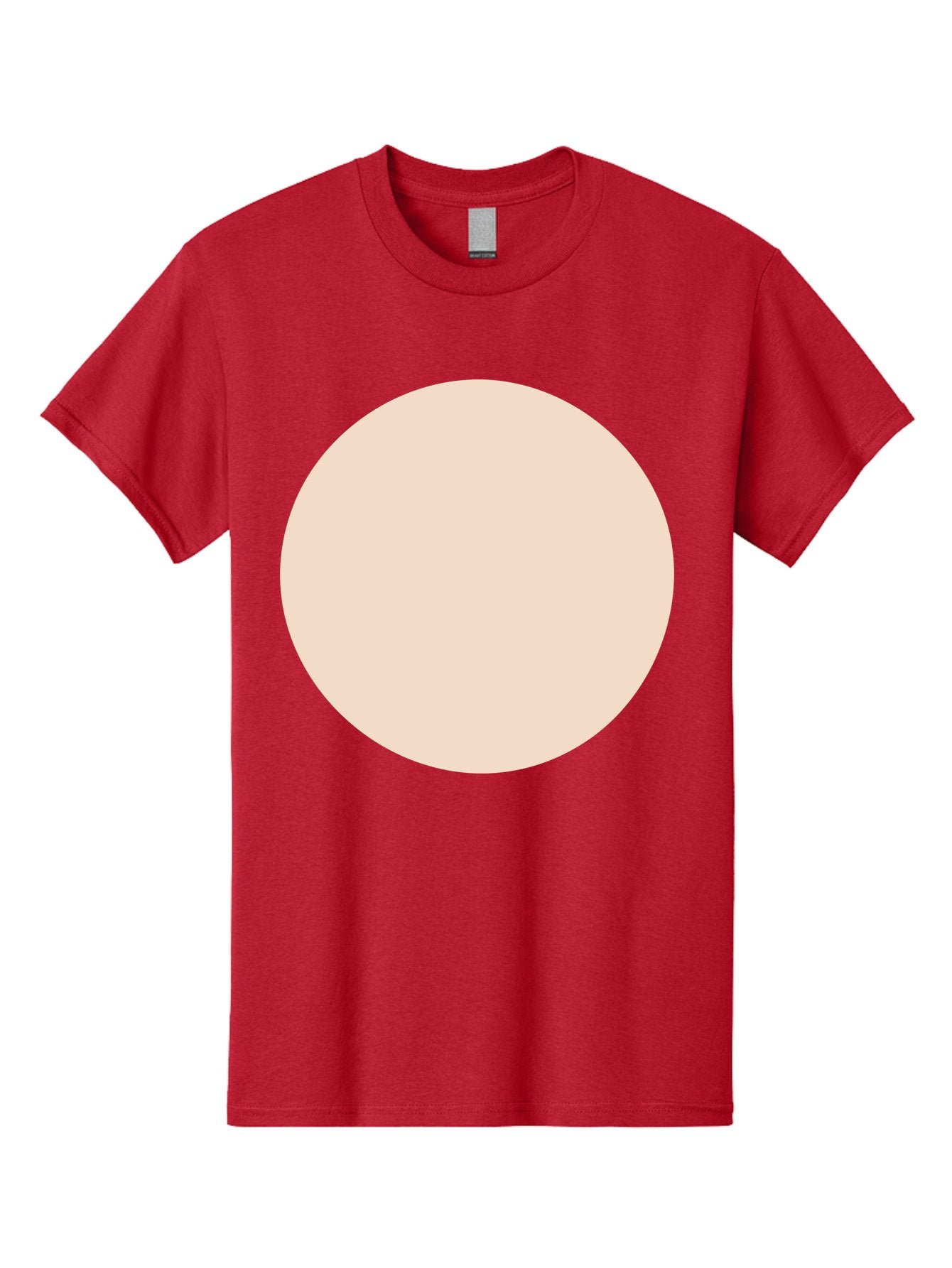 Beige-Circle Men'S Graphic Tee, 100% Cotton, Comfortable Casual Summer Wear, Machine Washable, Beige Circle, Minimalist Design, Simple Shape, Neutral Color, Geometric Figure, Circular Form Aad996 6