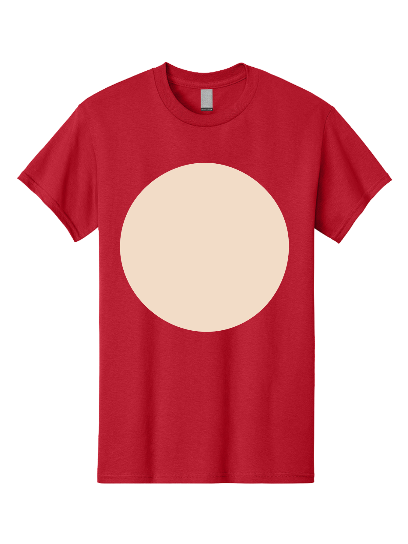 Beige-Circle Men'S Graphic Tee, 100% Cotton, Comfortable Casual Summer Wear, Machine Washable, Beige Circle, Minimalist Design, Simple Shape, Neutral Color, Geometric Figure, Circular Form Aad996 13