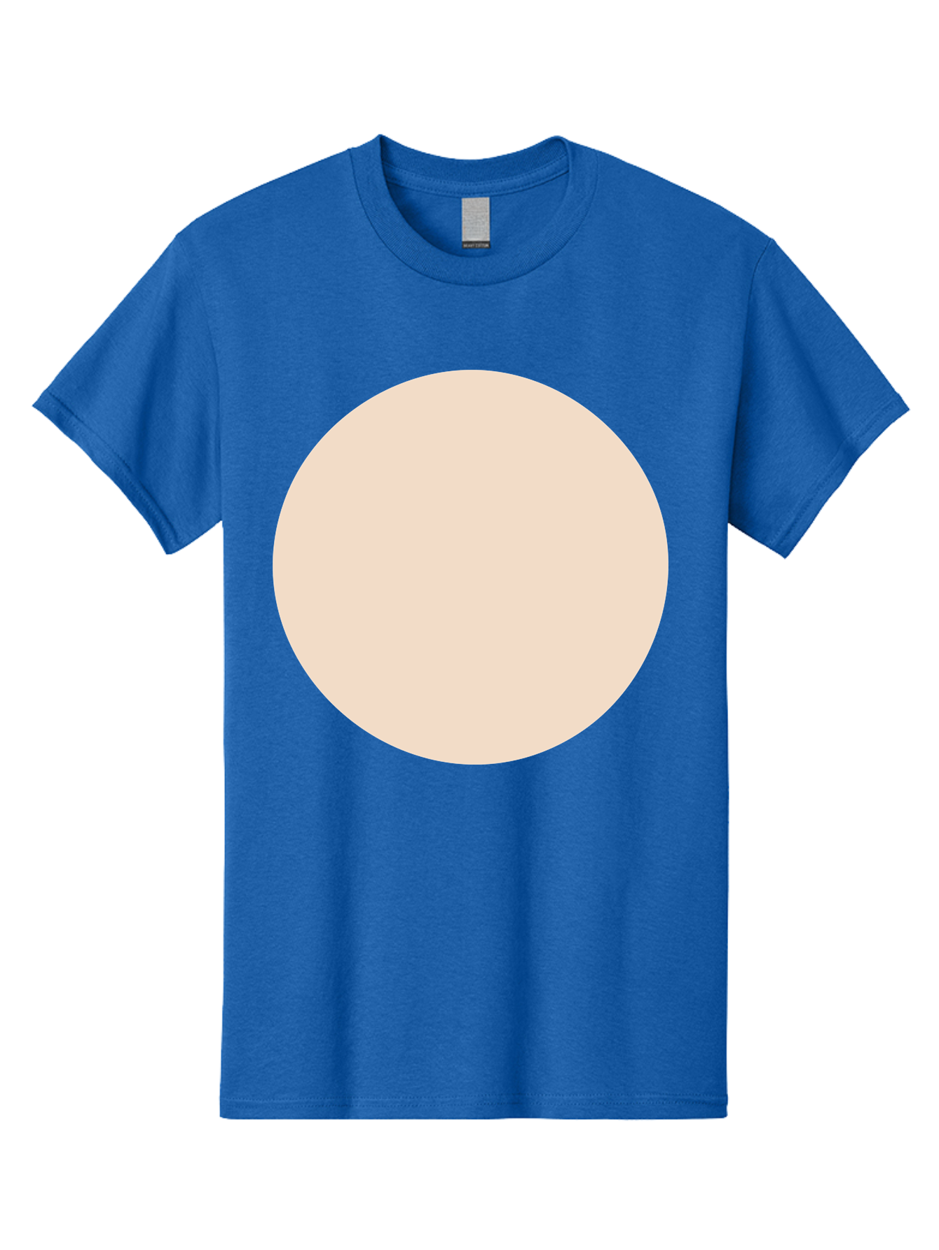 Beige-Circle Men'S Graphic Tee, 100% Cotton, Comfortable Casual Summer Wear, Machine Washable, Beige Circle, Minimalist Design, Simple Shape, Neutral Color, Geometric Figure, Circular Form Aad996 17