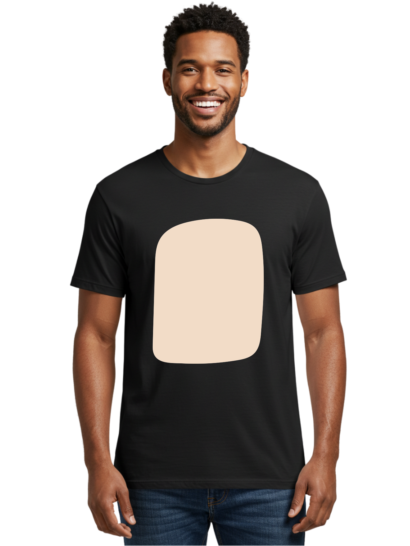 Beige-Rectangle Men'S Graphic Tee, 100% Cotton, Comfortable Casual Summer Wear, Machine Washable, Beige Rectangle, Rounded Corners, Plain Shape, Simple Design, Minimalist Aesthetic, Neutral Color, Soft Edges Aad997 14