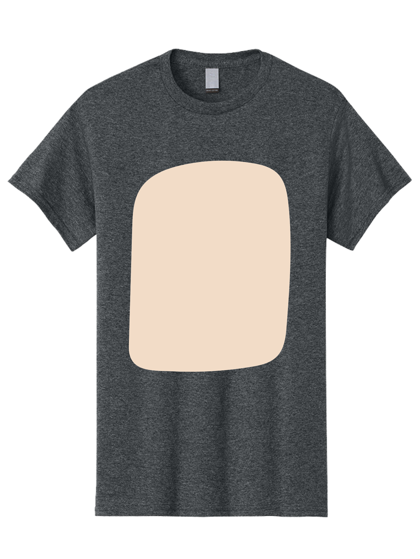 Beige-Rectangle Men'S Graphic Tee, 100% Cotton, Comfortable Casual Summer Wear, Machine Washable, Beige Rectangle, Rounded Corners, Plain Shape, Simple Design, Minimalist Aesthetic, Neutral Color, Soft Edges Aad997 25