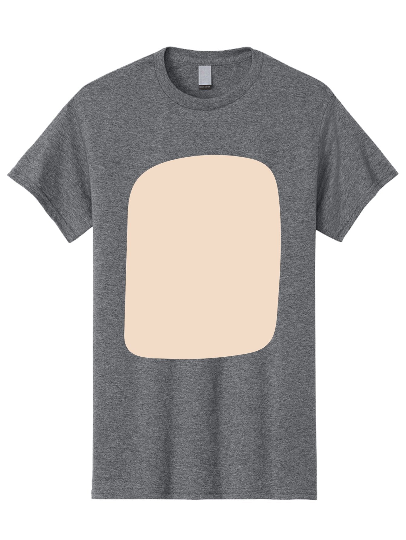 Beige-Rectangle Men'S Graphic Tee, 100% Cotton, Comfortable Casual Summer Wear, Machine Washable, Beige Rectangle, Rounded Corners, Plain Shape, Simple Design, Minimalist Aesthetic, Neutral Color, Soft Edges Aad997 8
