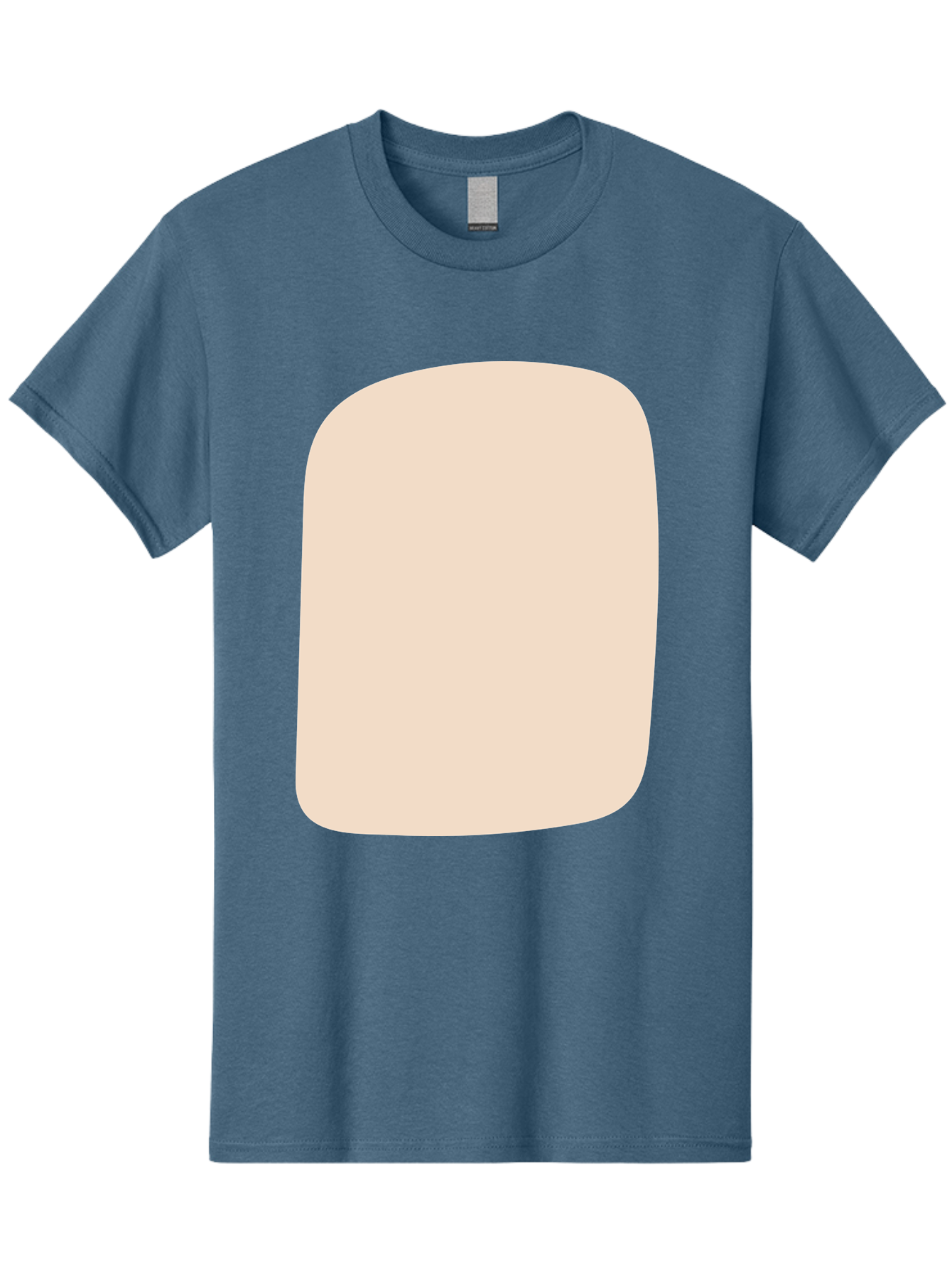 Beige-Rectangle Men'S Graphic Tee, 100% Cotton, Comfortable Casual Summer Wear, Machine Washable, Beige Rectangle, Rounded Corners, Plain Shape, Simple Design, Minimalist Aesthetic, Neutral Color, Soft Edges Aad997 17
