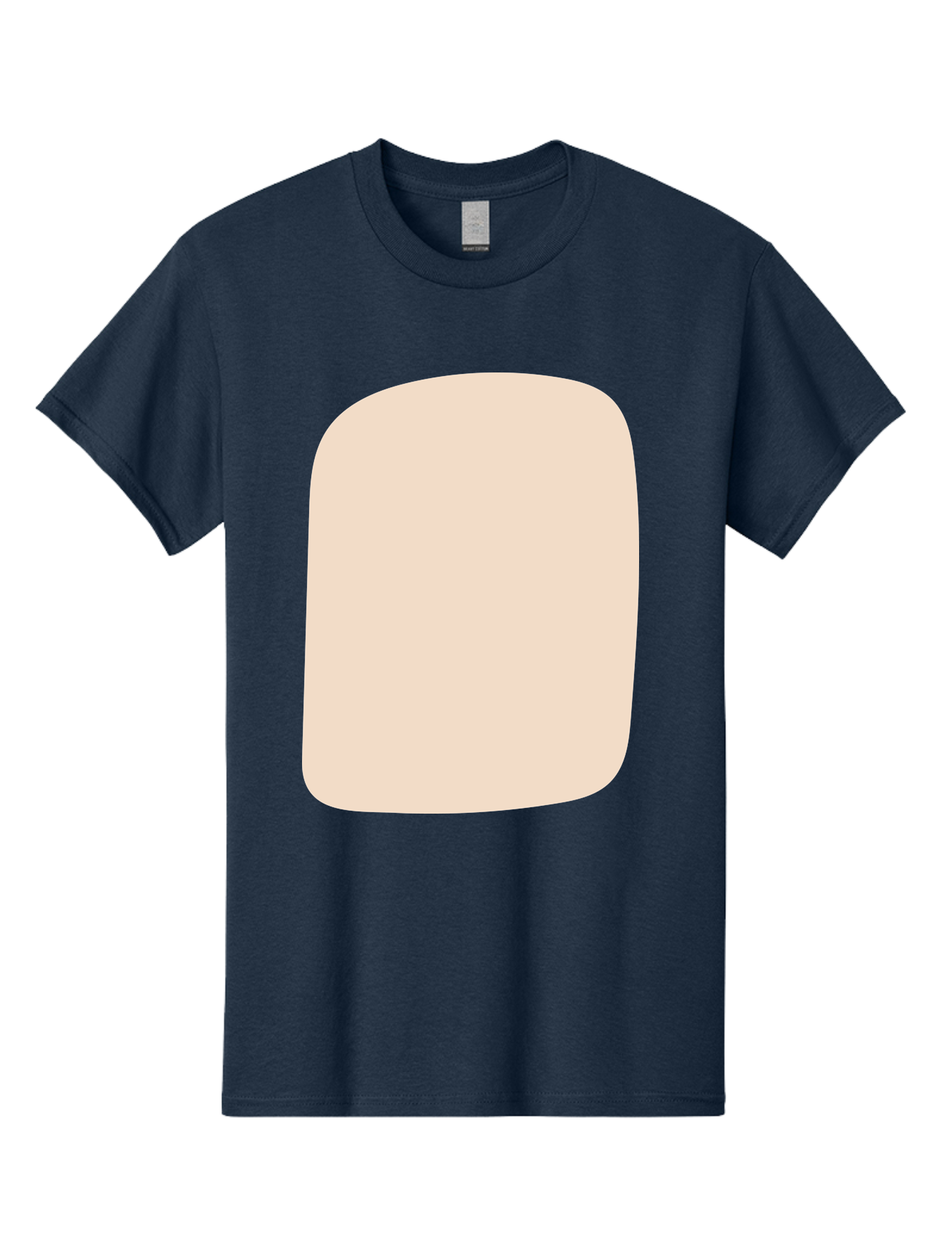 Beige-Rectangle Men'S Graphic Tee, 100% Cotton, Comfortable Casual Summer Wear, Machine Washable, Beige Rectangle, Rounded Corners, Plain Shape, Simple Design, Minimalist Aesthetic, Neutral Color, Soft Edges Aad997 7