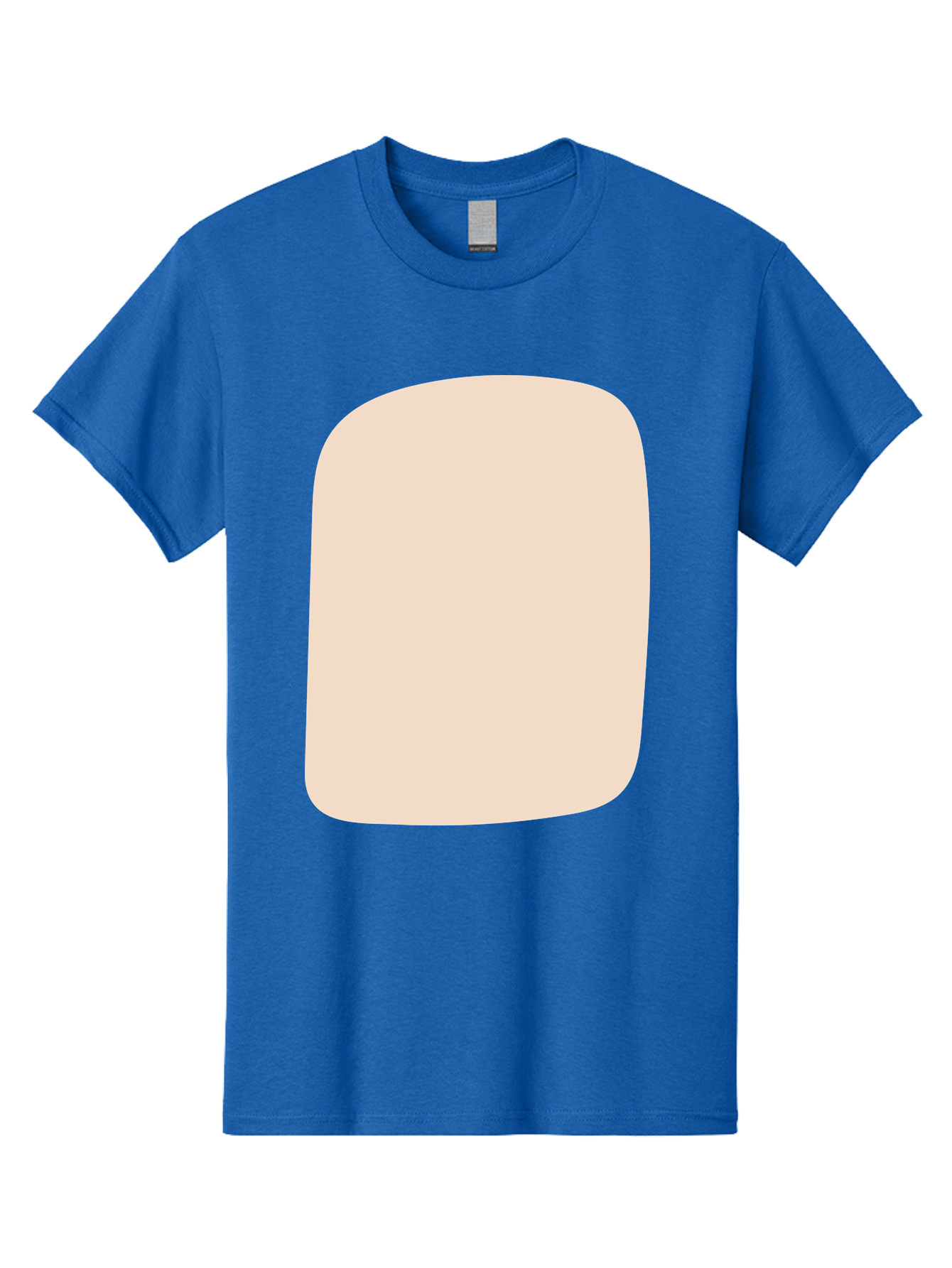 Beige-Rectangle Men'S Graphic Tee, 100% Cotton, Comfortable Casual Summer Wear, Machine Washable, Beige Rectangle, Rounded Corners, Plain Shape, Simple Design, Minimalist Aesthetic, Neutral Color, Soft Edges Aad997 5